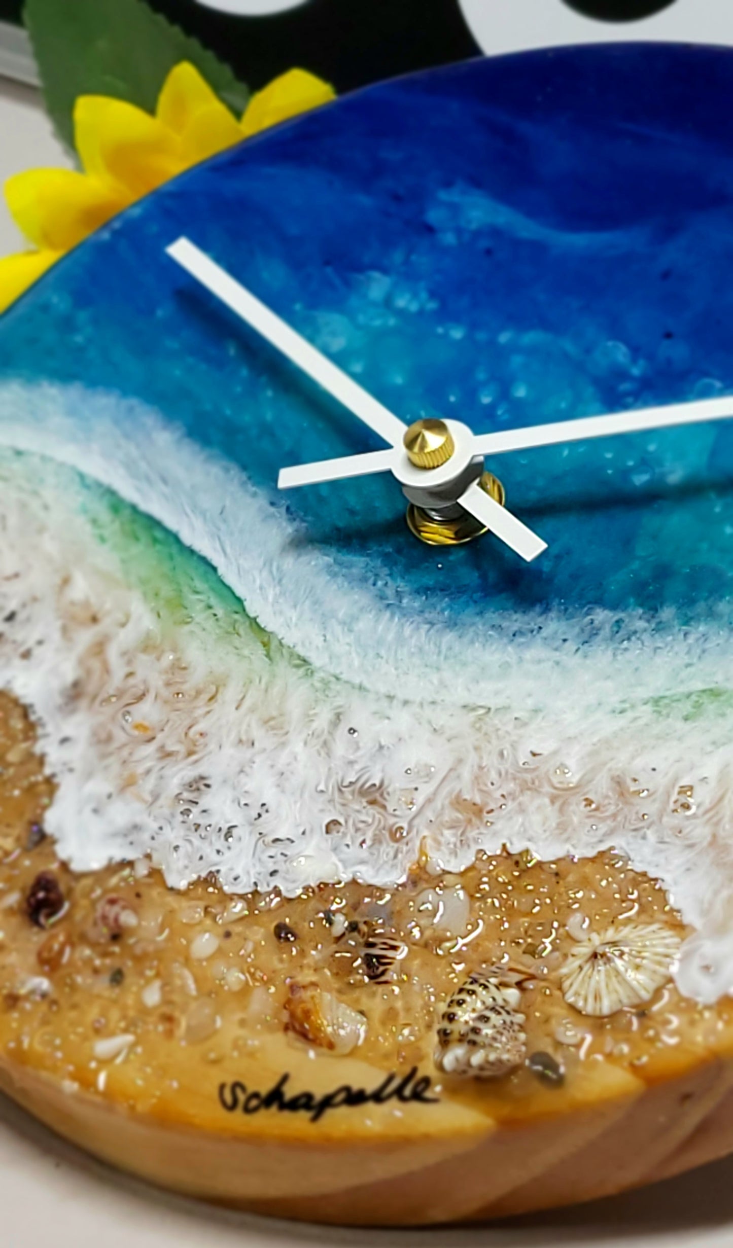 Epoxy Resin Wall Clock Small (ab1720)