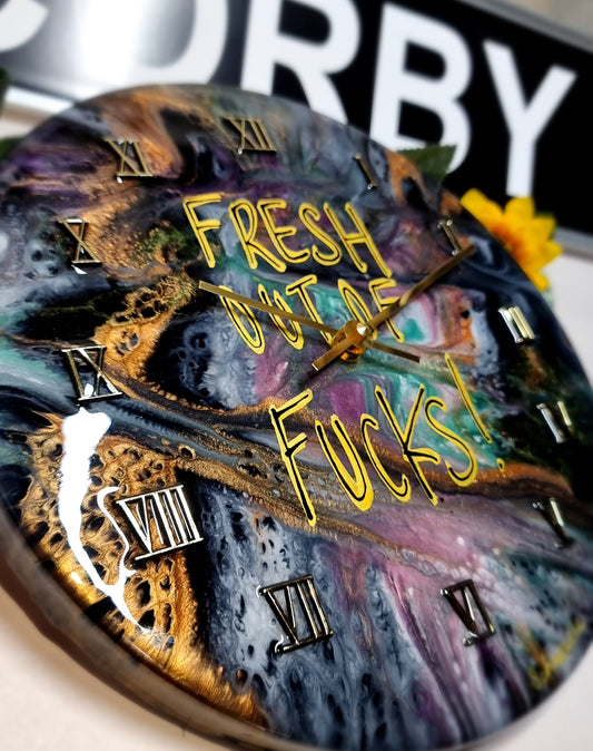 Epoxy Resin Wall Clock Regular (ab1565)