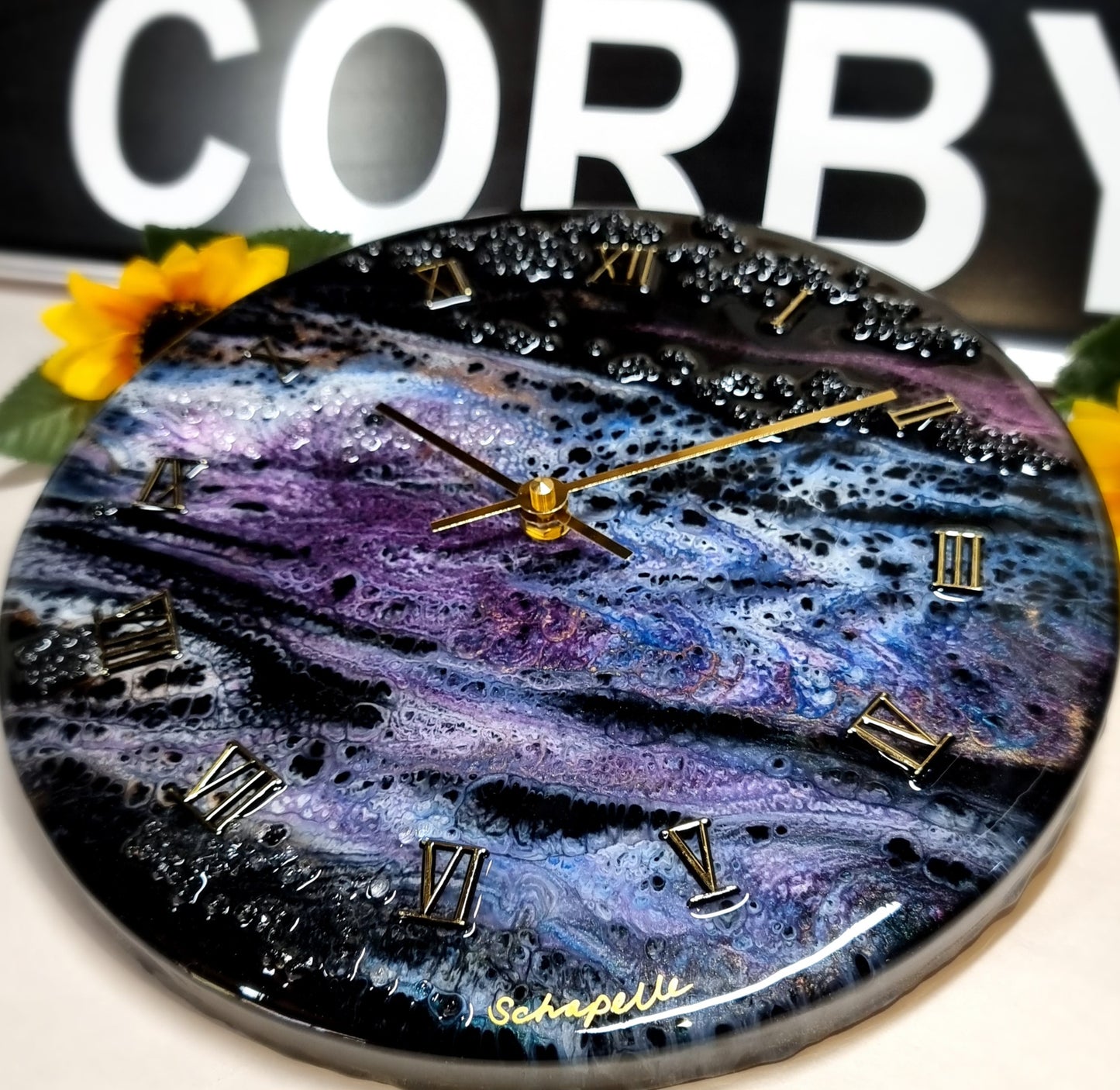 Epoxy Resin Wall Clock Regular (ab1642)