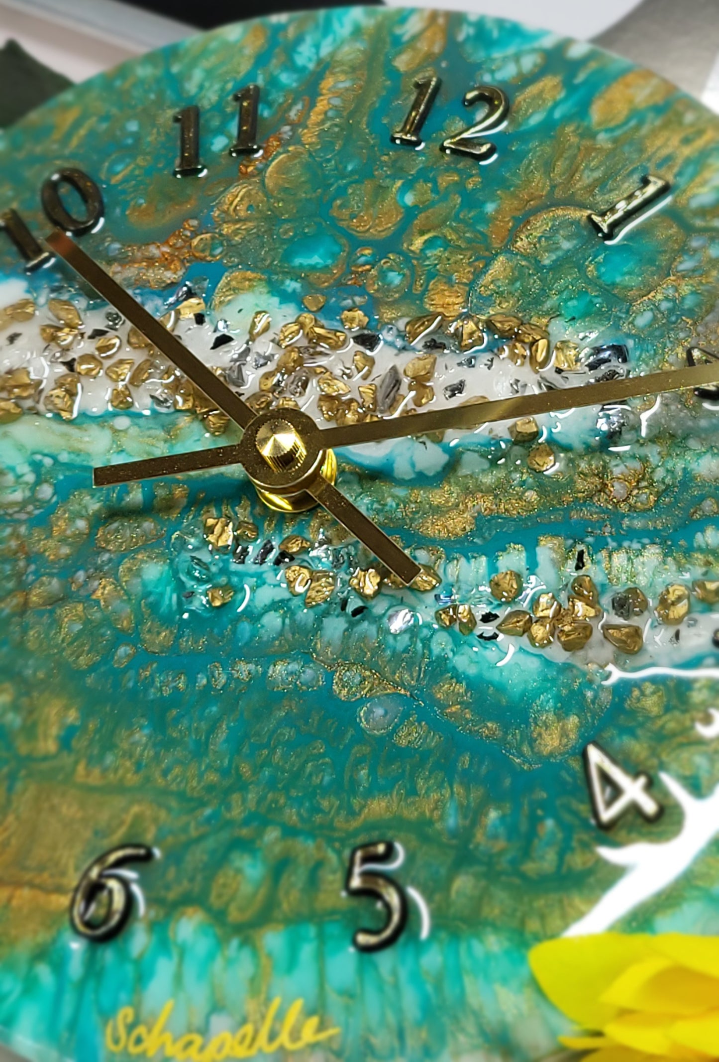 Epoxy Resin Wall Clock Small (ab1747)