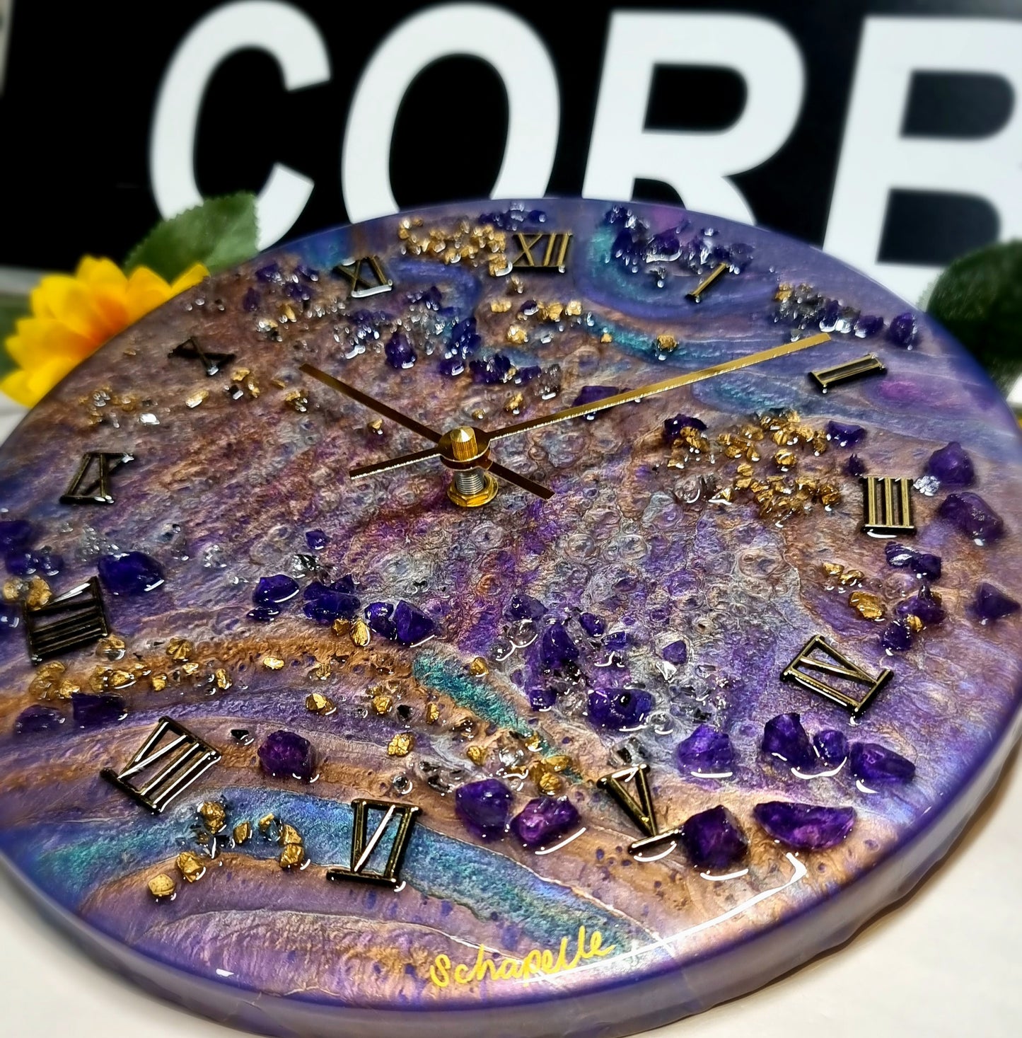 Epoxy Resin Wall Clock Regular (ab1626)