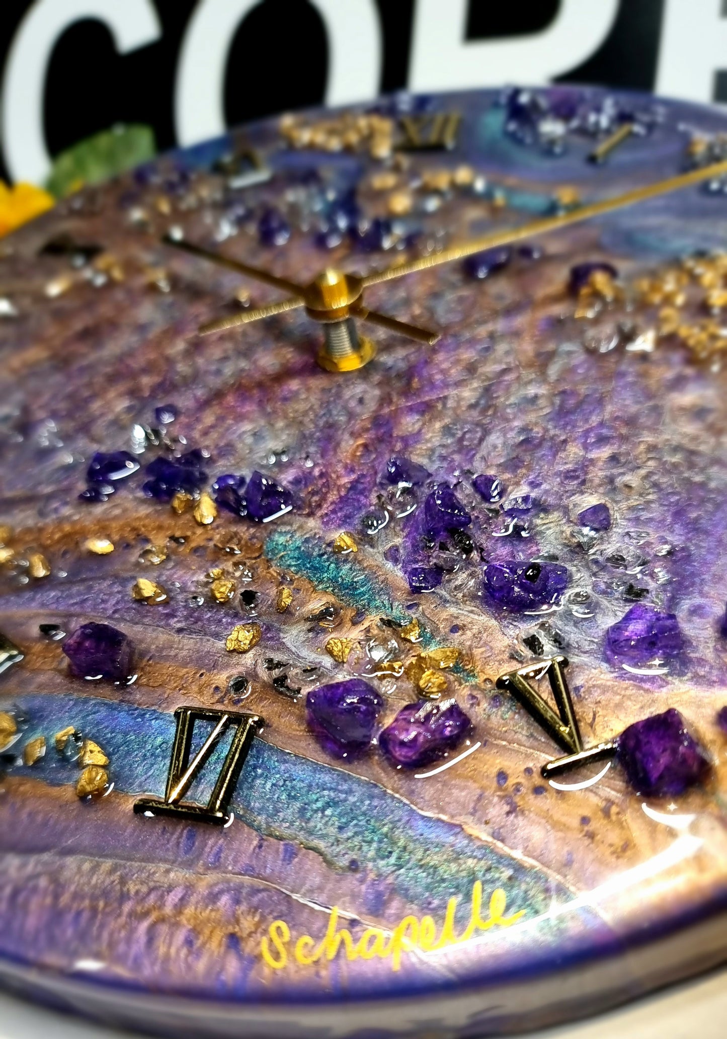 Epoxy Resin Wall Clock Regular (ab1626)