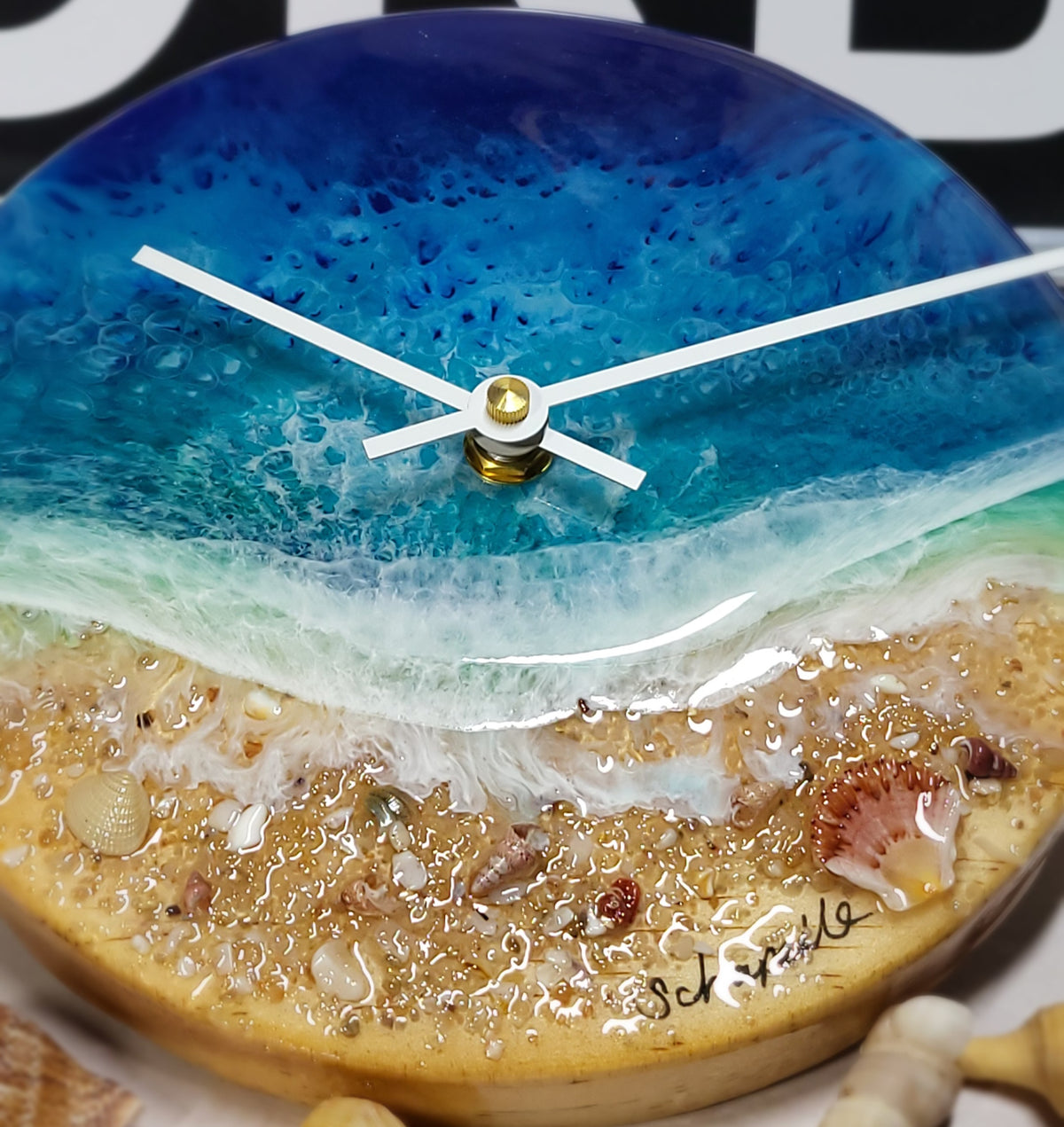 Epoxy Resin Wall Clock Small (ab1766)