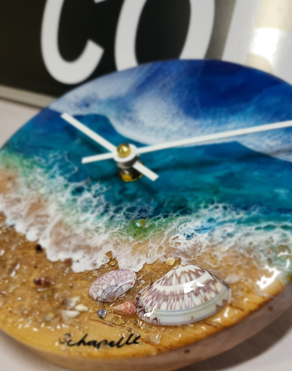 Epoxy Resin Wall Clock Small (ab1767)