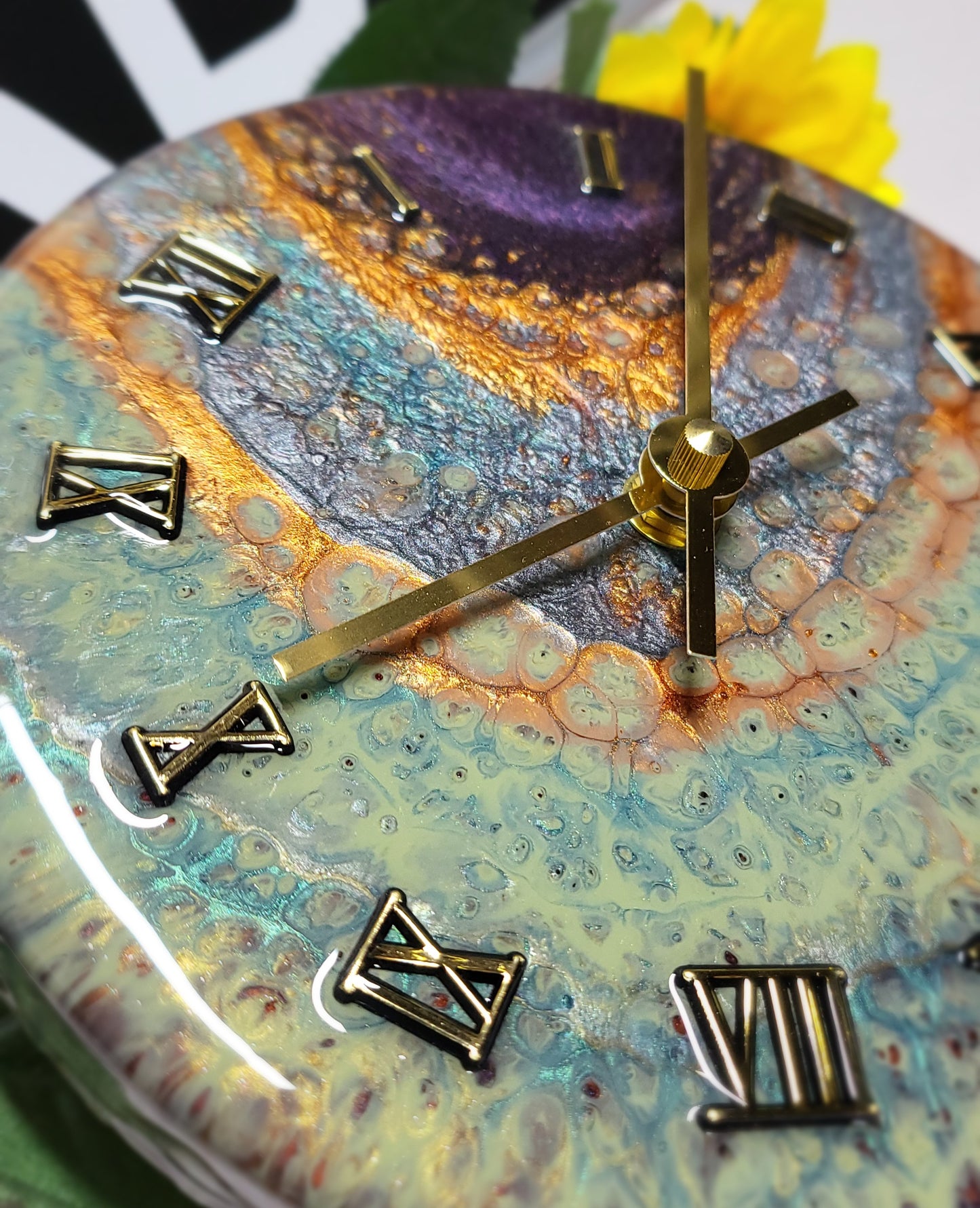 Epoxy Resin Wall Clock Small (ab1744)