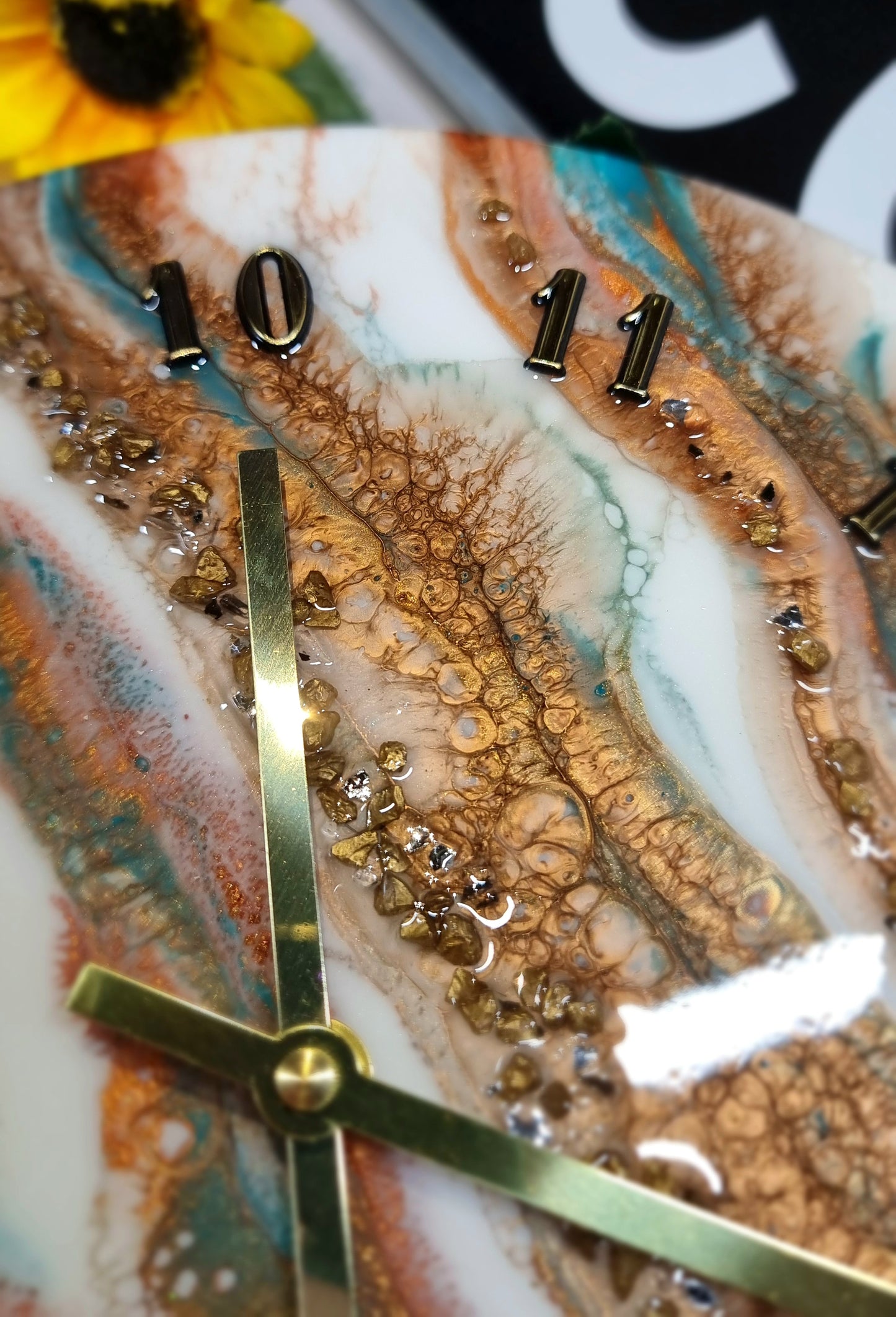 Epoxy Resin Wall Clock Regular (ab1658)