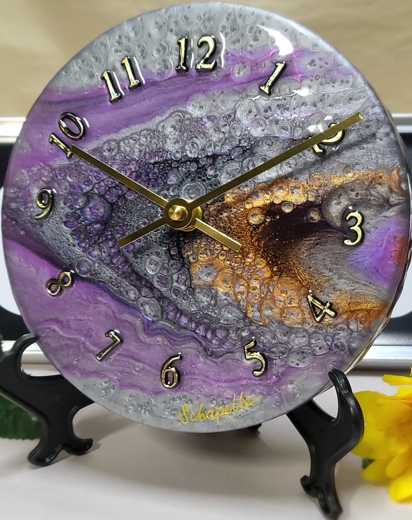 Epoxy Resin Wall Clock Small (ab1757l