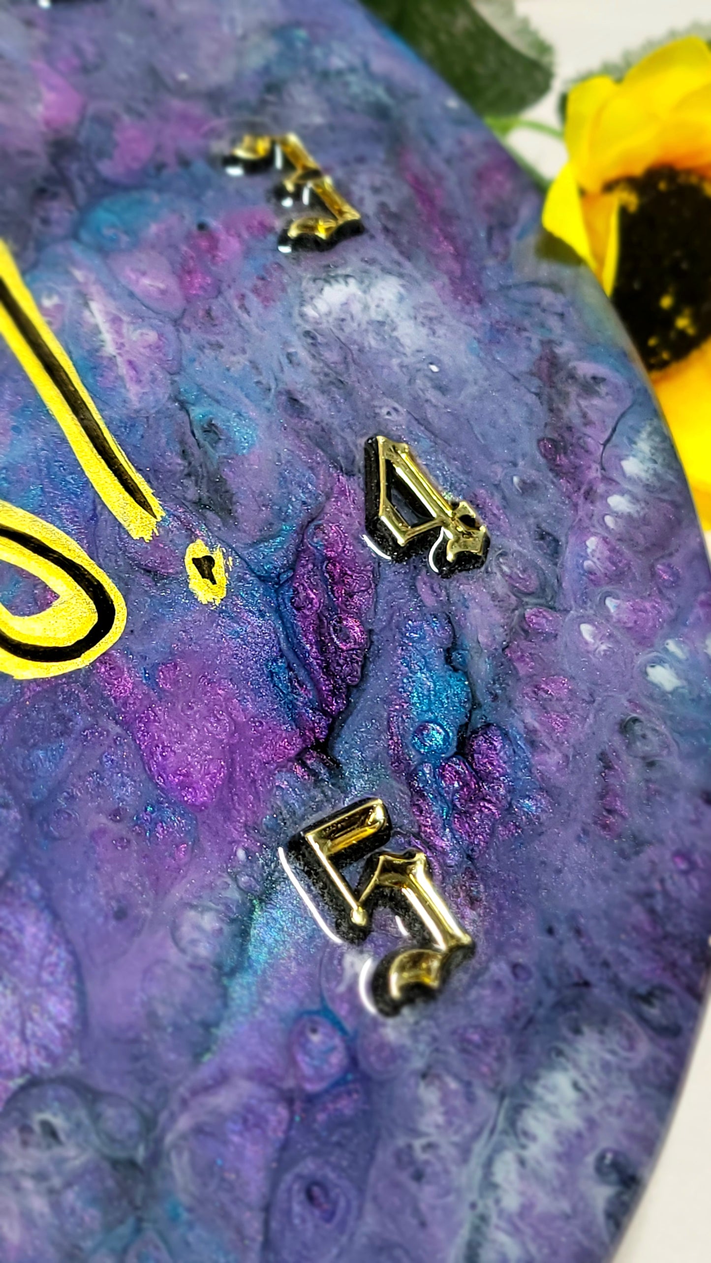 Epoxy Resin Wall Clock Regular (ab1707)