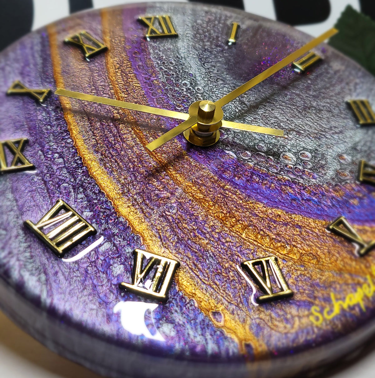 Epoxy Resin Wall Clock Small (ab1800)