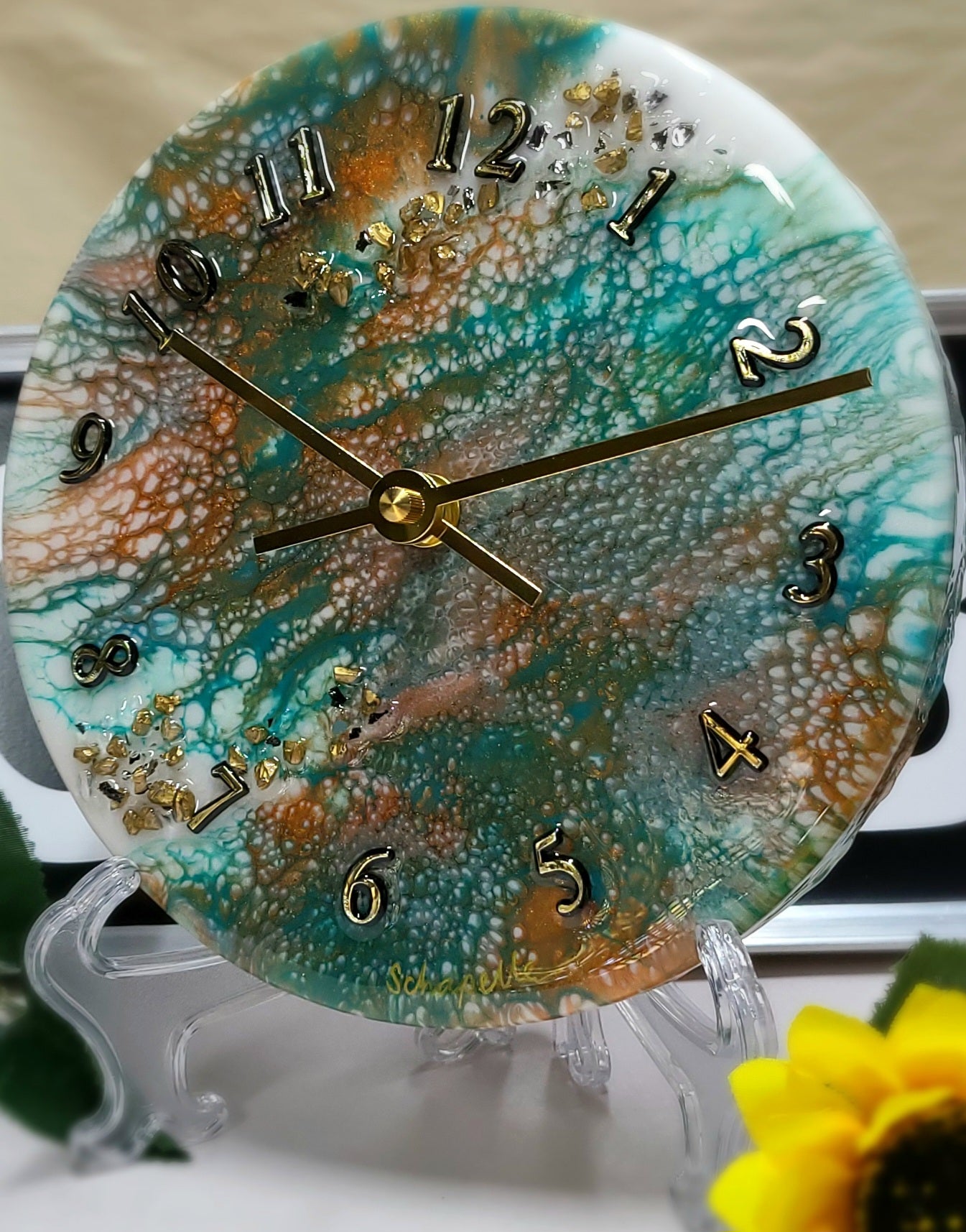 Epoxy Resin Wall Clock Small (ab1748)