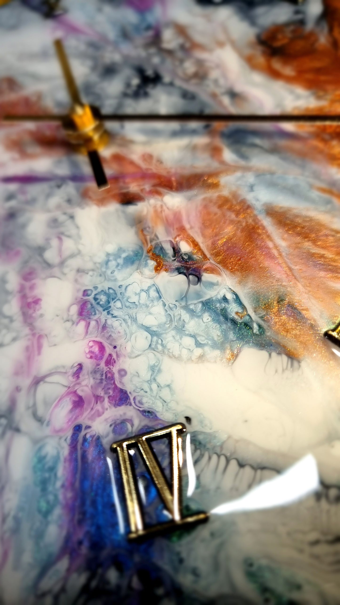 Epoxy Resin Wall Clock Regular (ab1594)