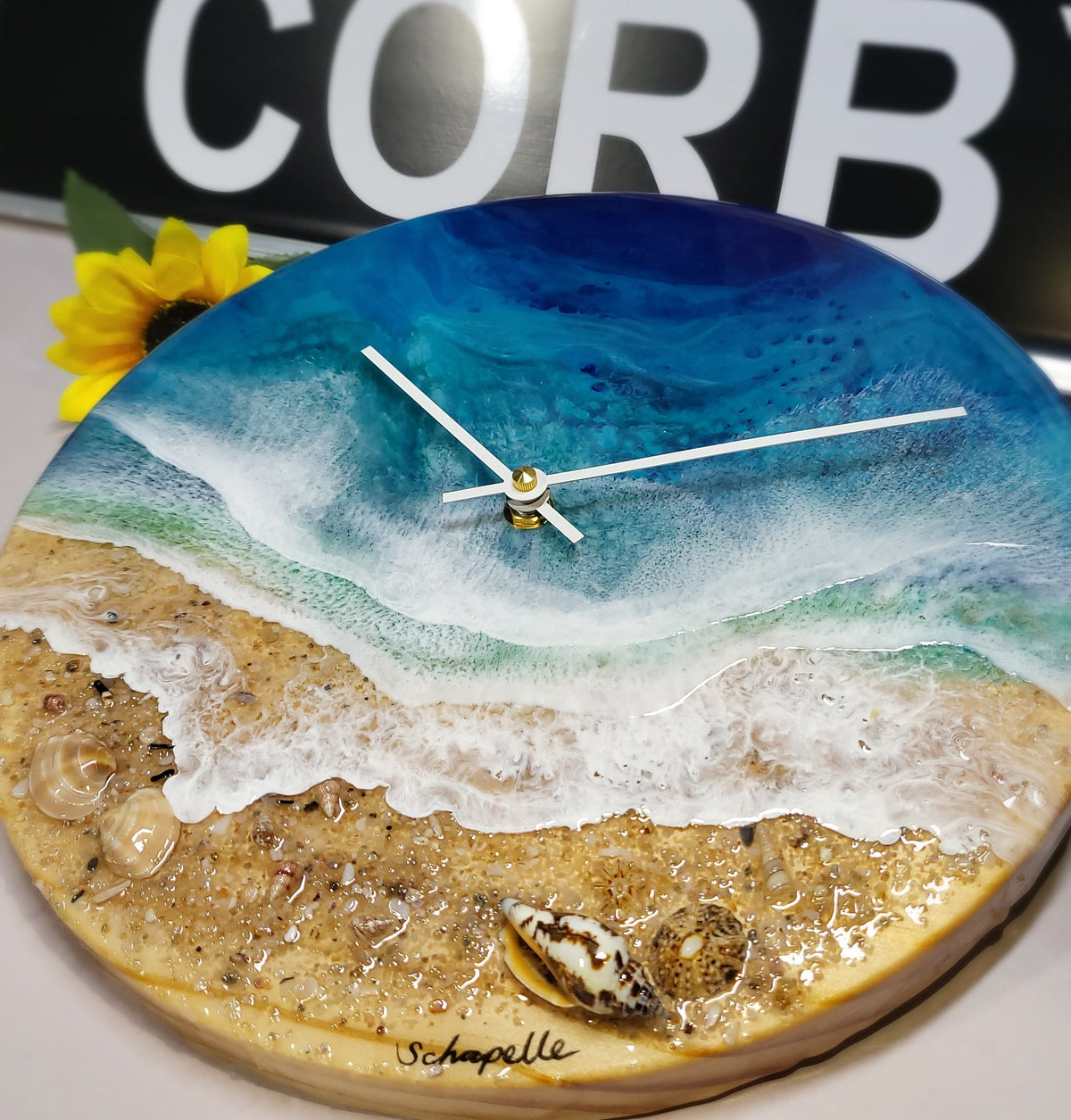 Epoxy Resin Wall Clock Regular (ab1784)