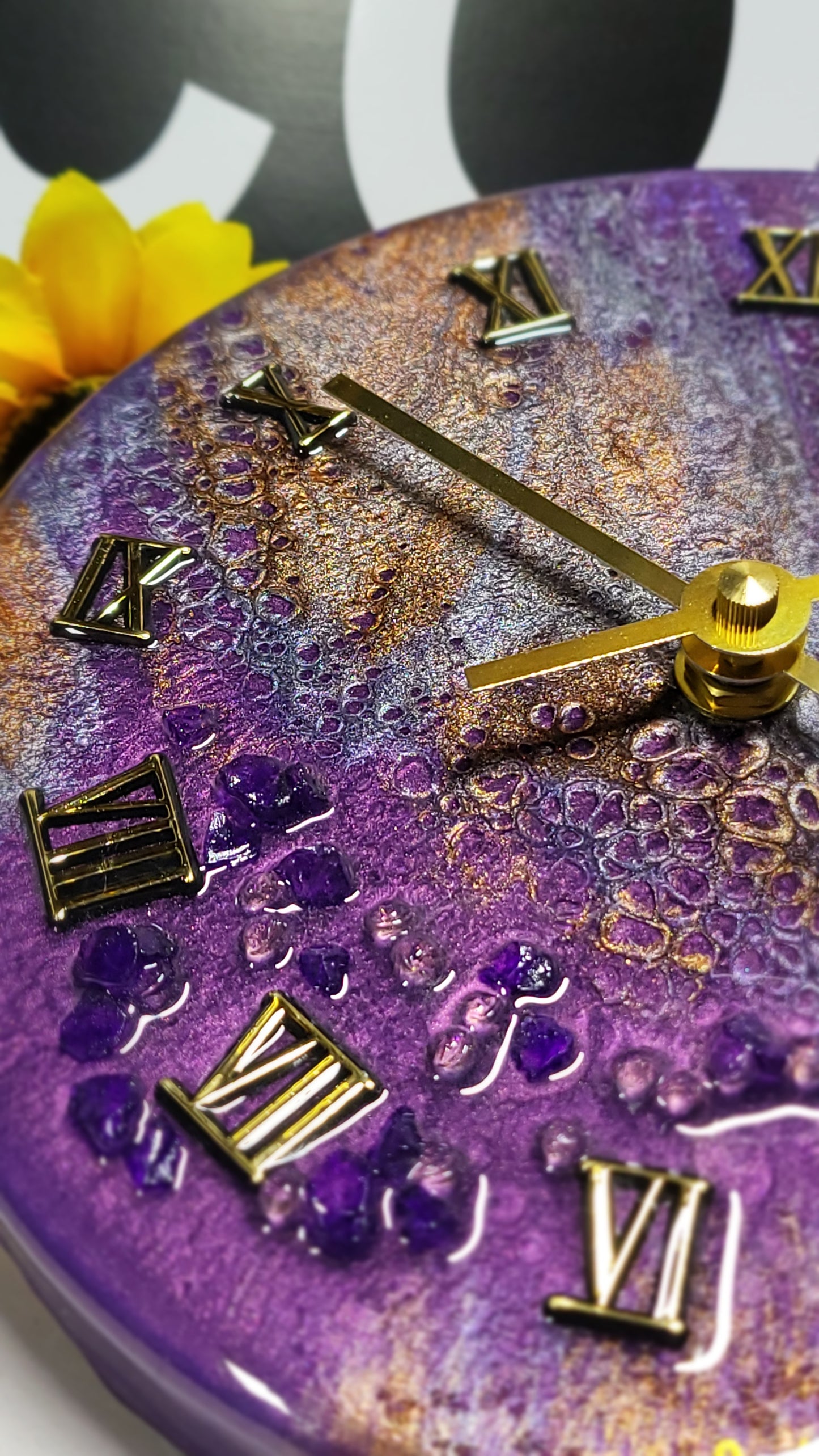 Epoxy Resin Wall Clock Small (ab1727)