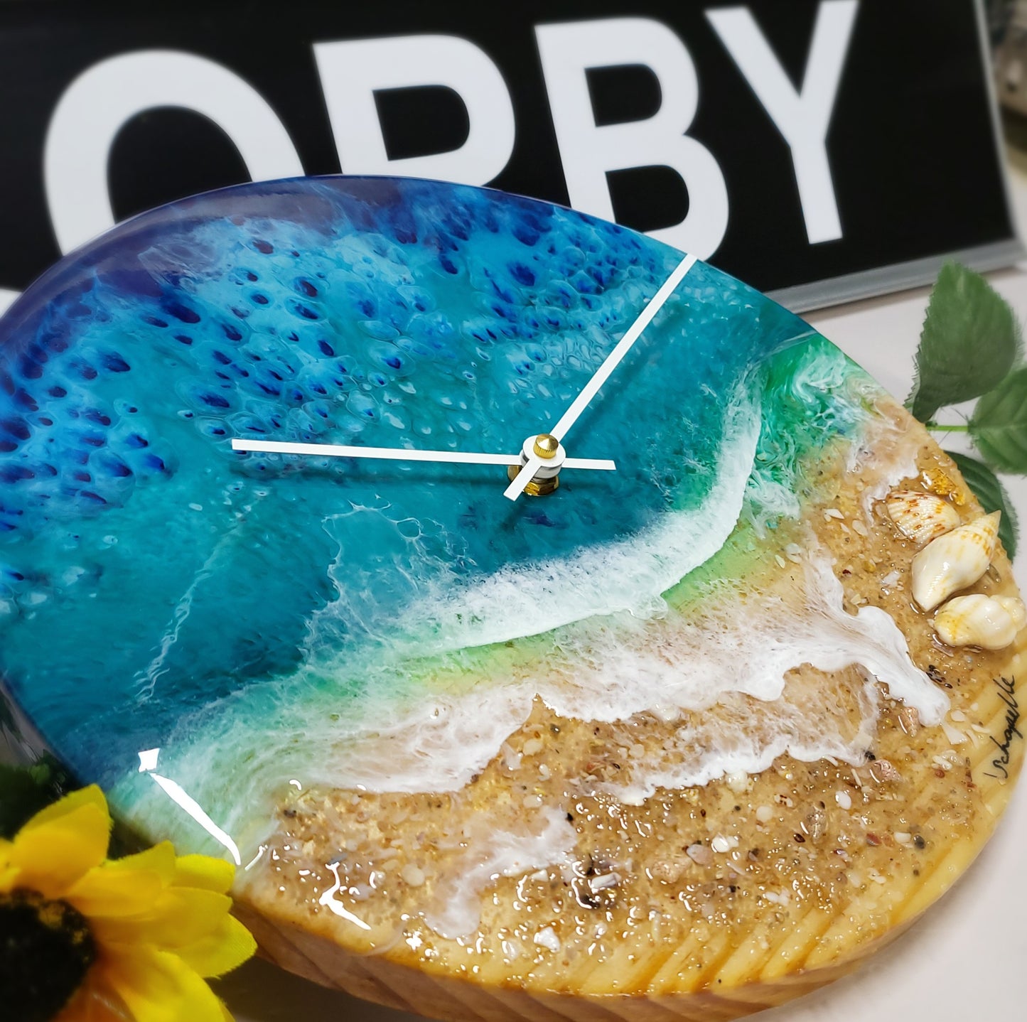 Epoxy Resin Wall Clock Regular (ab1760)