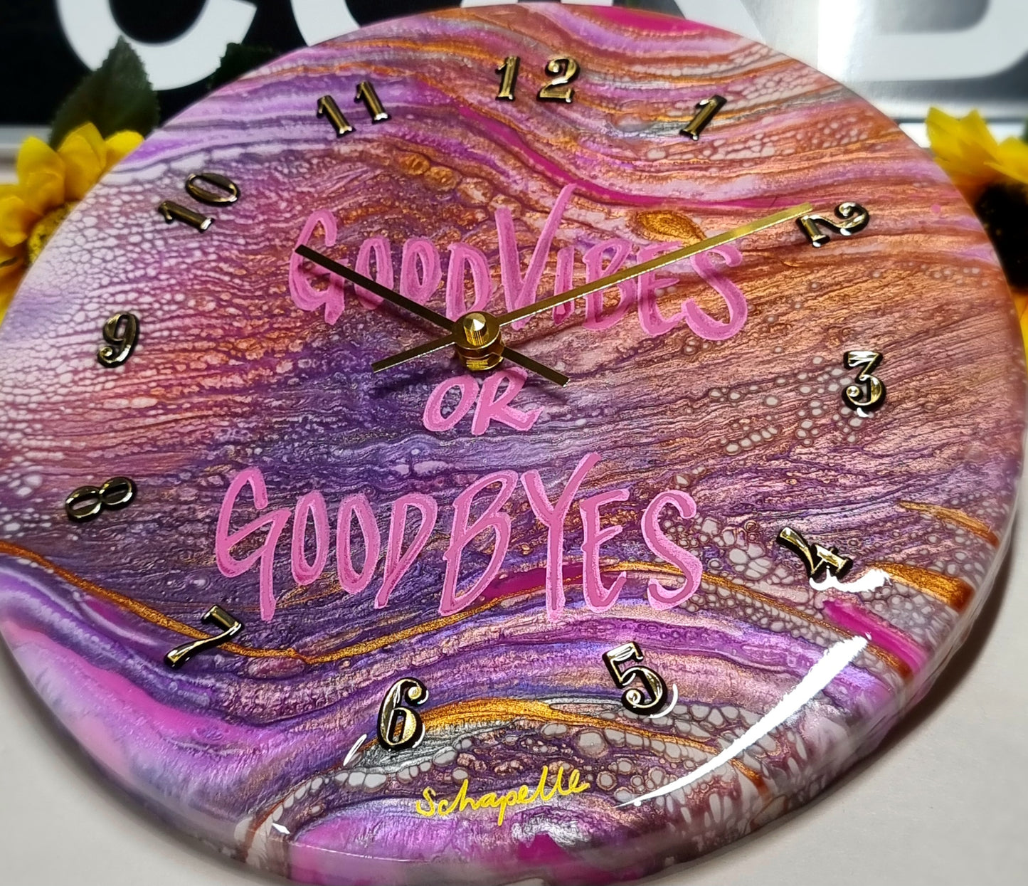 Epoxy Resin Wall Clock Regular (ab1660)