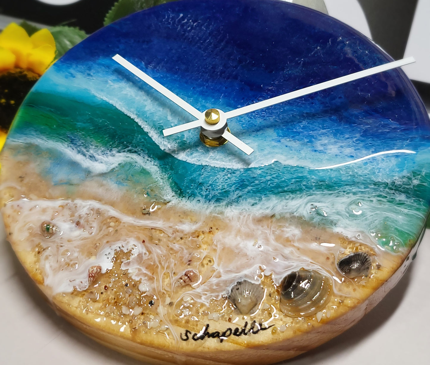 Epoxy Resin Wall Clock Small (ab1730)
