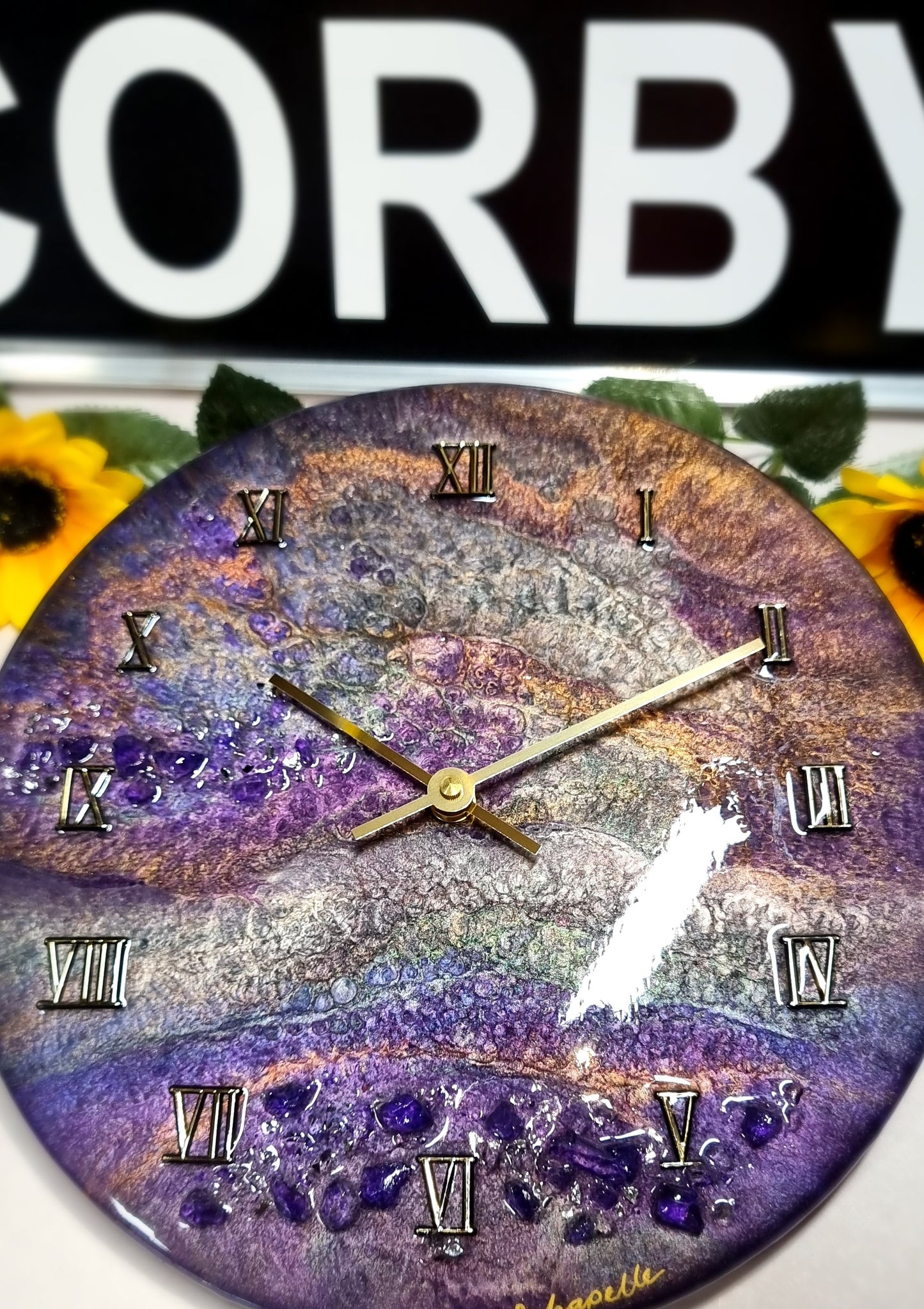 Epoxy Resin Wall Clock Regular (ab1567)