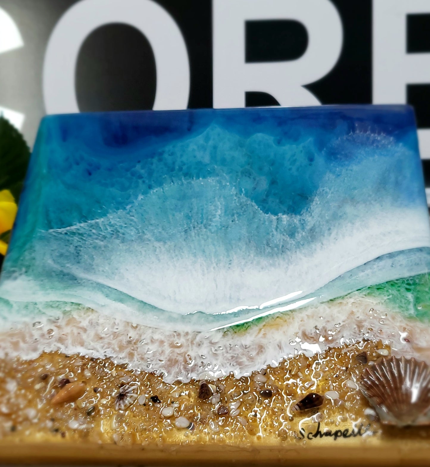 Epoxy Resin Ocean Wall Art (ab1715)