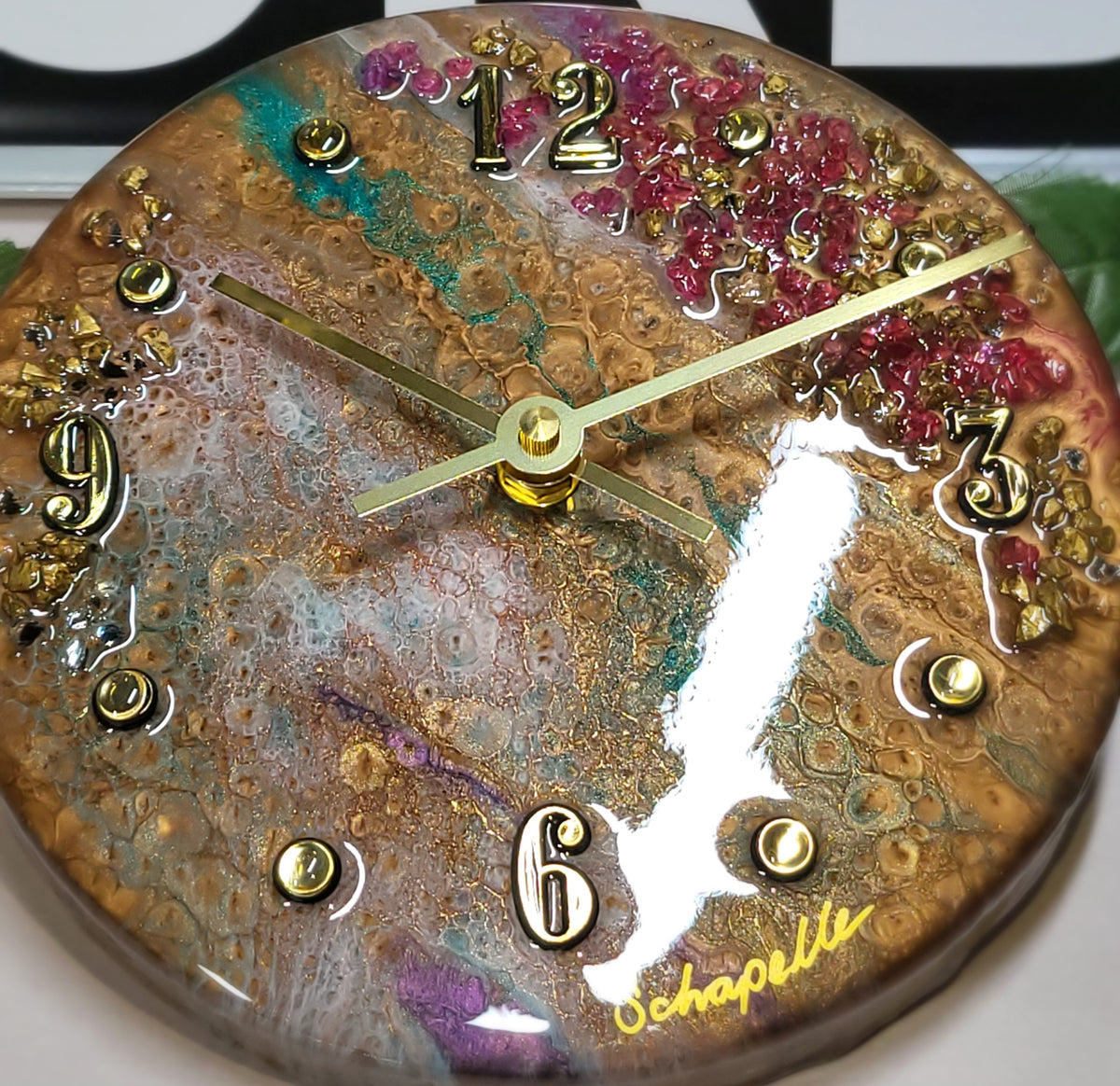 Epoxy Resin Wall Clock Small (ab1794)