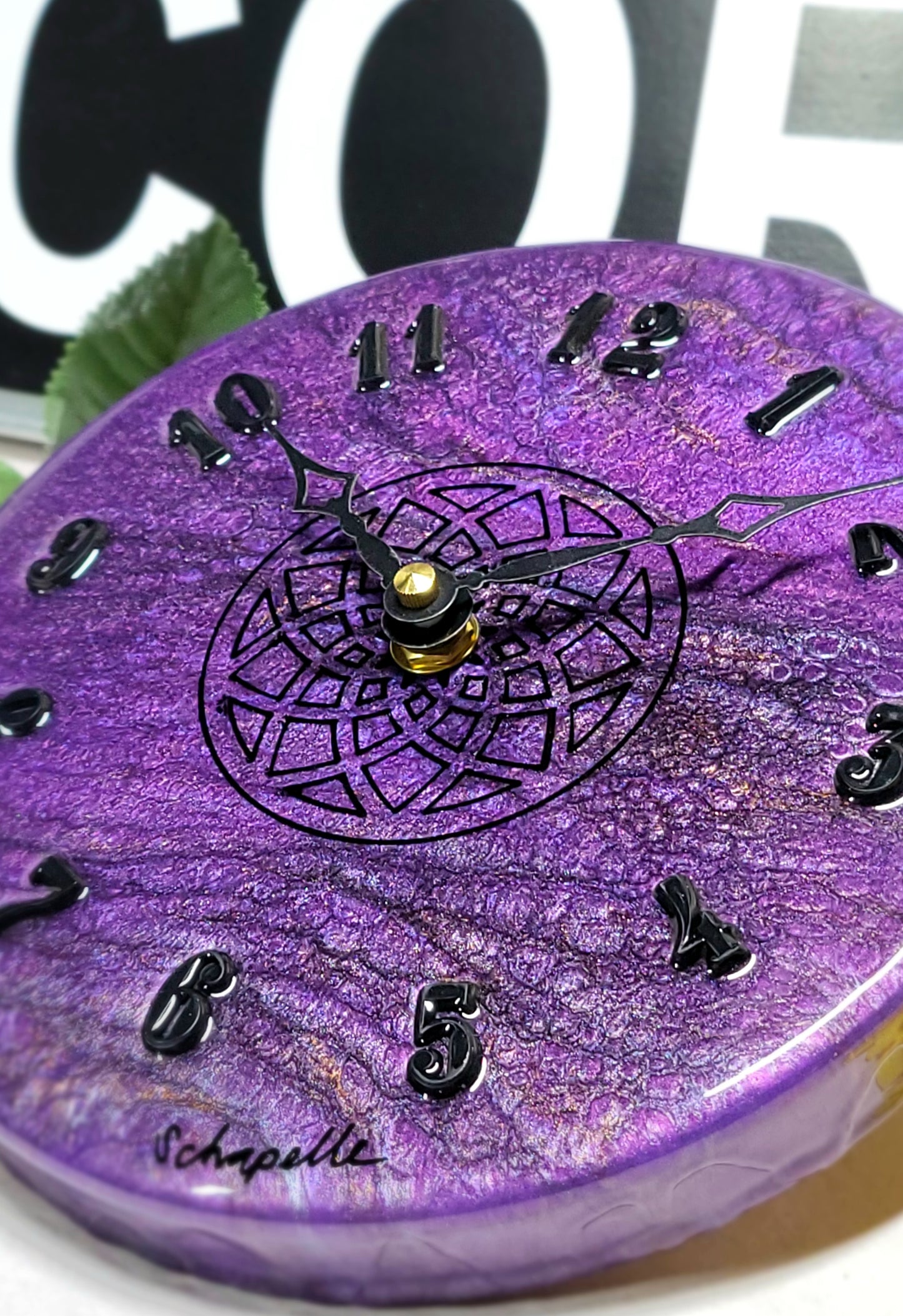 Epoxy Resin Wall Clock Small (ab1719)