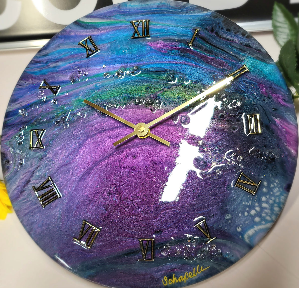 Epoxy Resin Wall Clock Regular (ab1775)