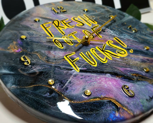 Epoxy Resin Wall Clock Regular (ab1723)