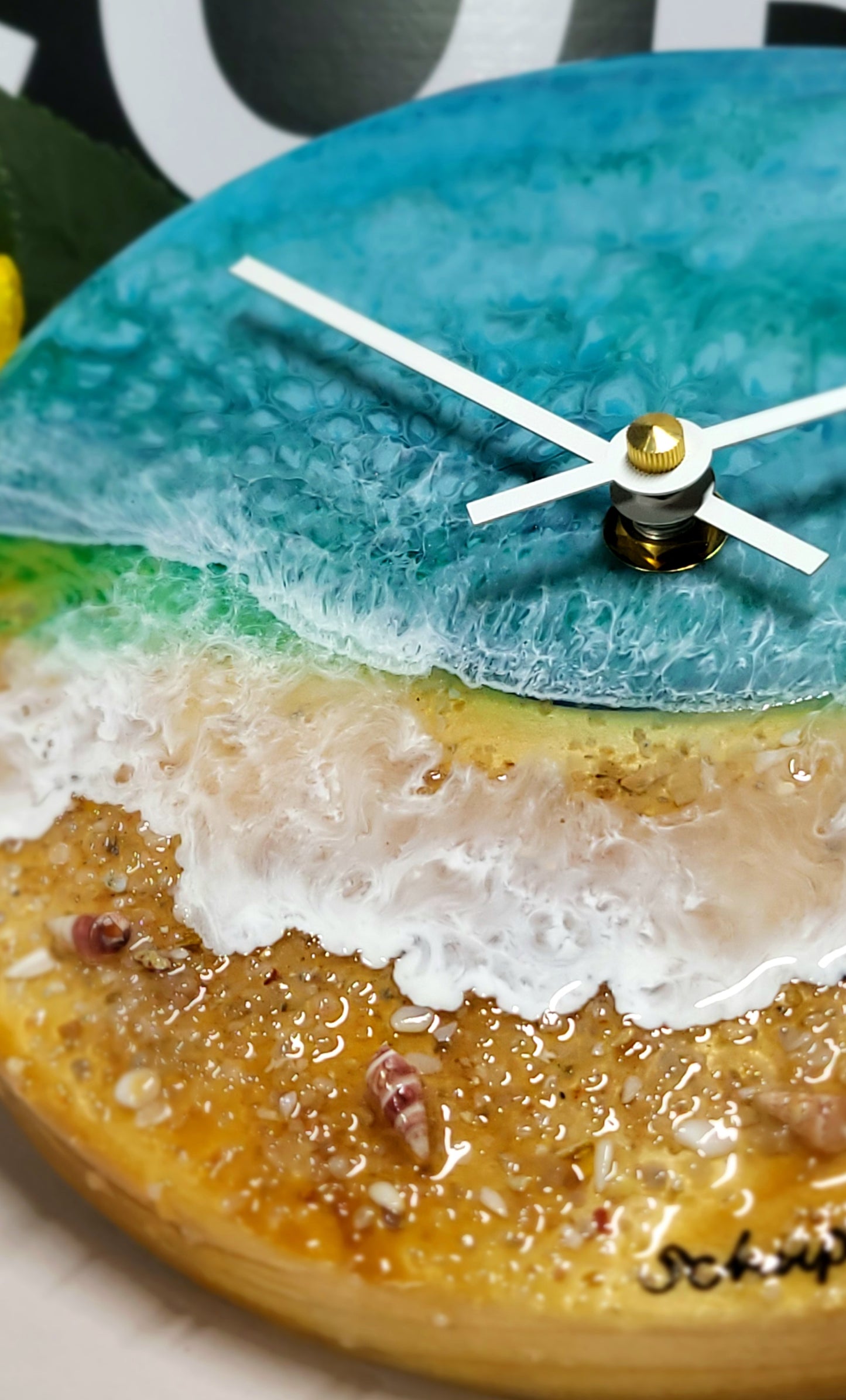 Epoxy Resin Wall Clock Small (ab1708)