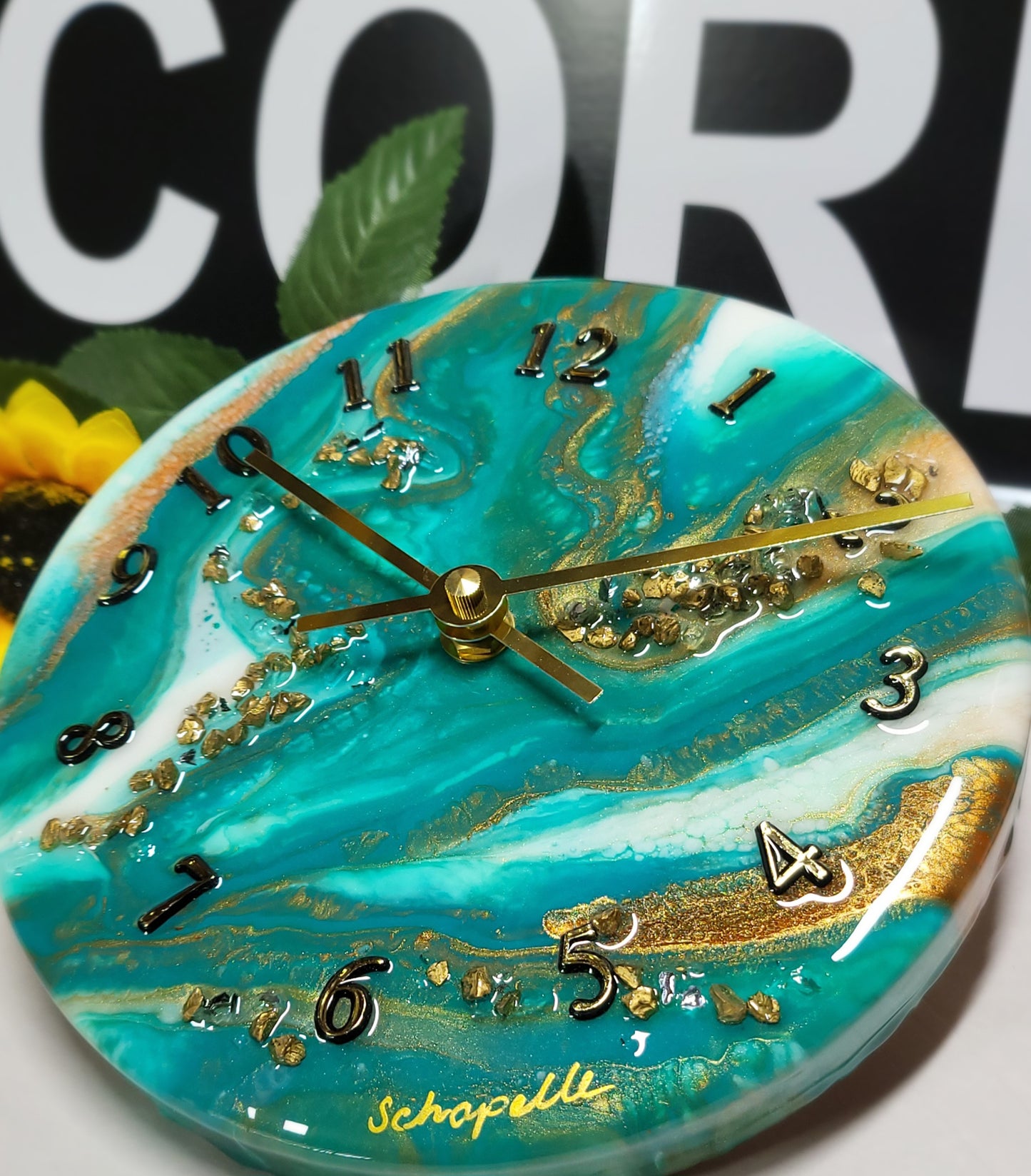 Epoxy Resin Wall Clock Small (ab1746)