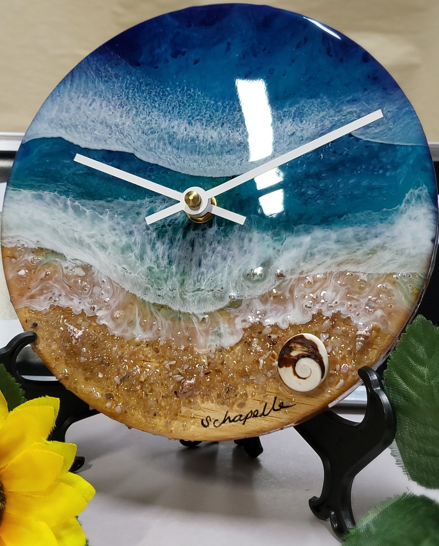 Epoxy Resin Wall Clock Small (ab1768)
