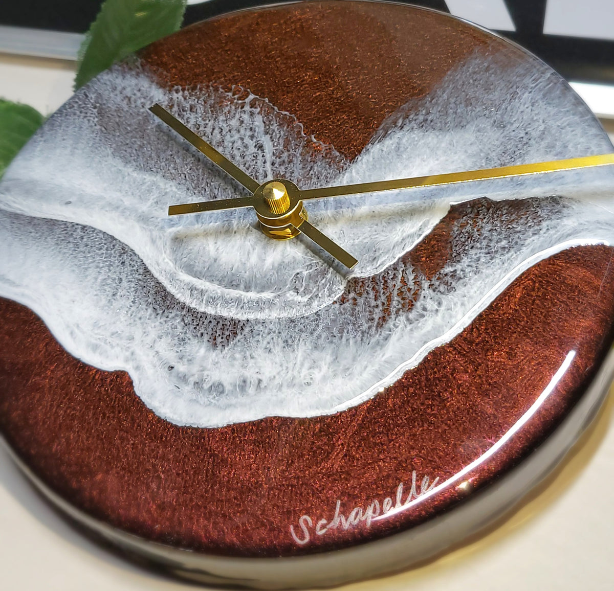 Epoxy Resin Wall Clock Small (ab1779)