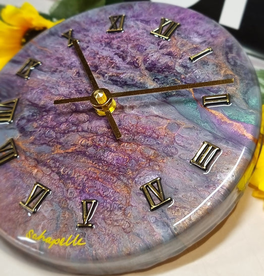 Epoxy Resin Wall Clock Small (ab1664)