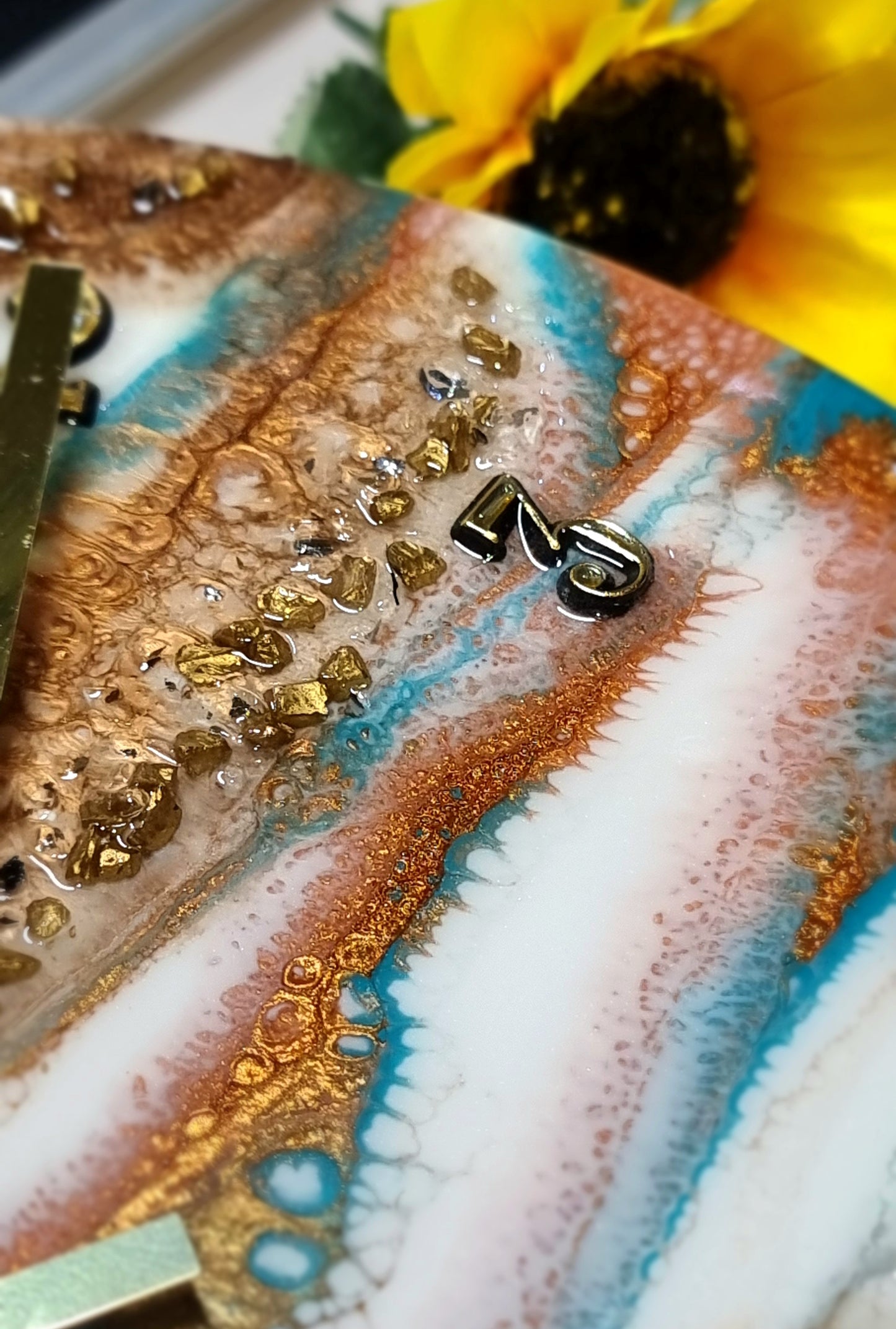 Epoxy Resin Wall Clock Regular (ab1658)