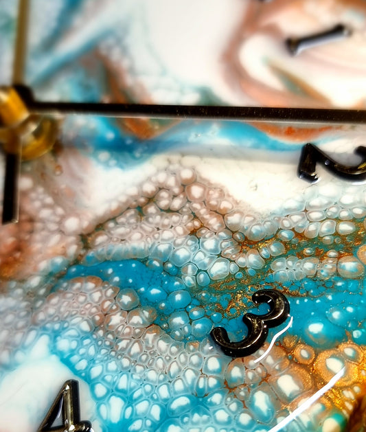 Epoxy Resin Wall Clock Small (ab1518)