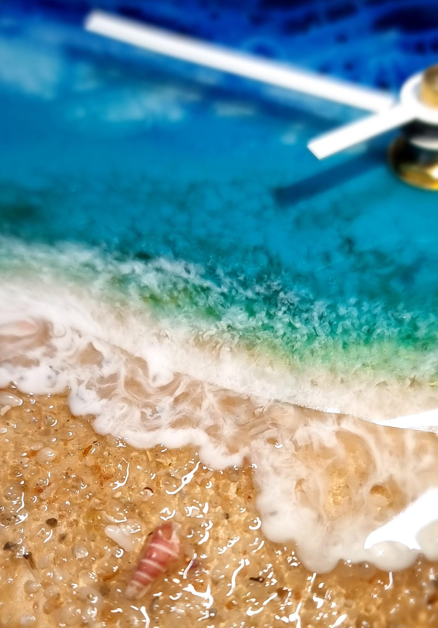 Epoxy Resin Wall Clock Small (ab1648)