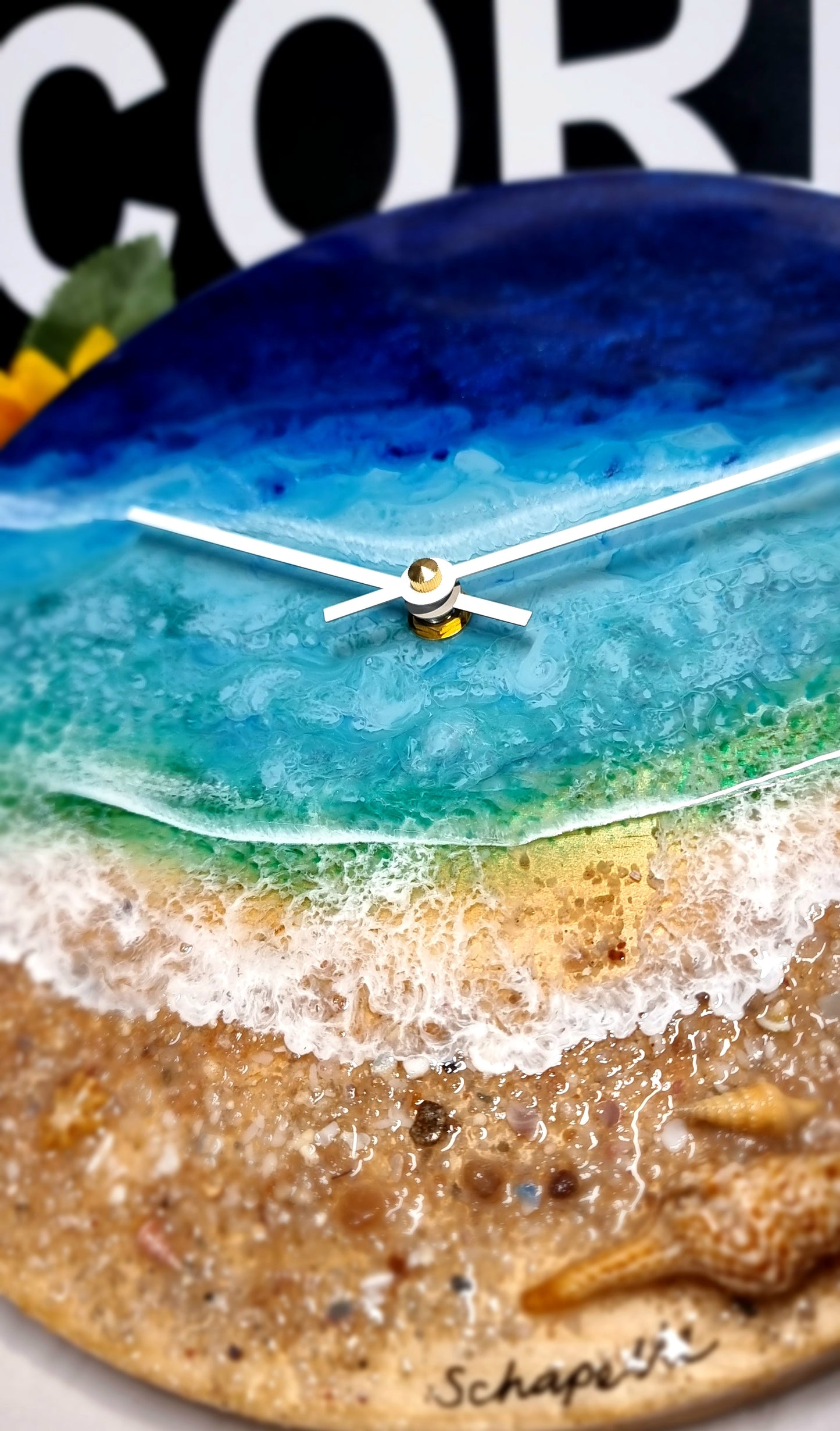 Epoxy Resin Wall Clock Regular (ab1622)