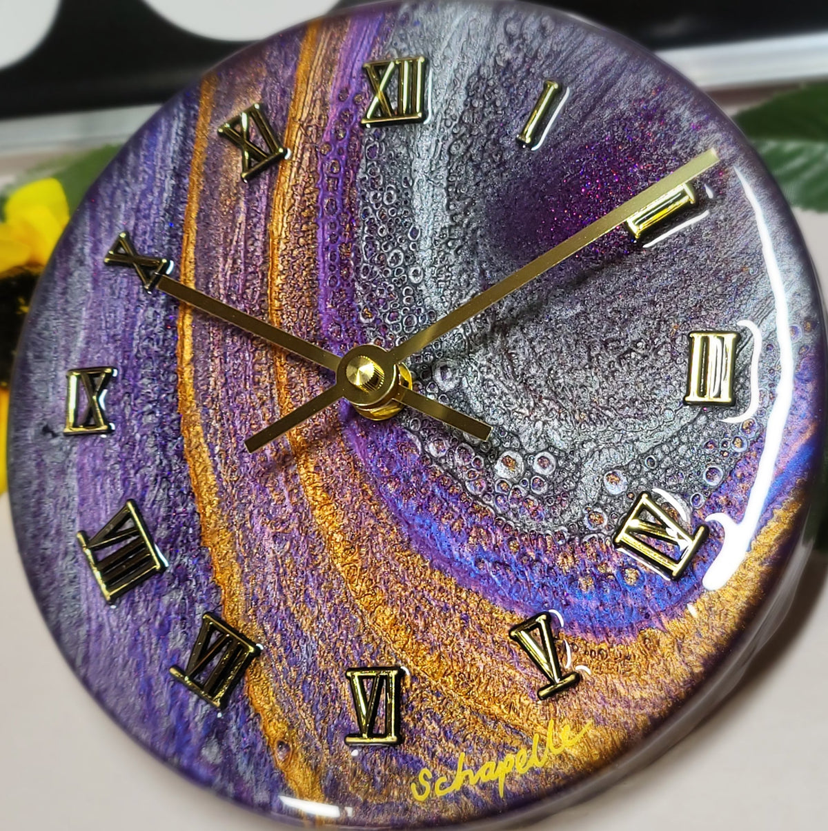 Epoxy Resin Wall Clock Small (ab1800)