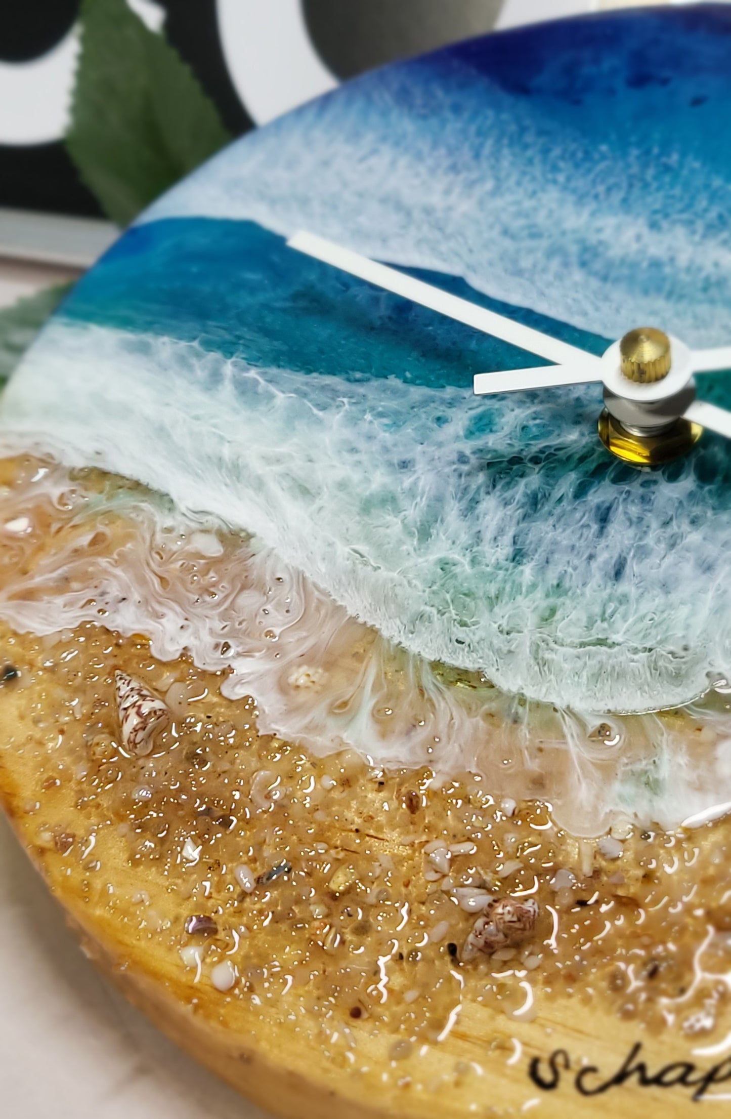 Epoxy Resin Wall Clock Small (ab1768)