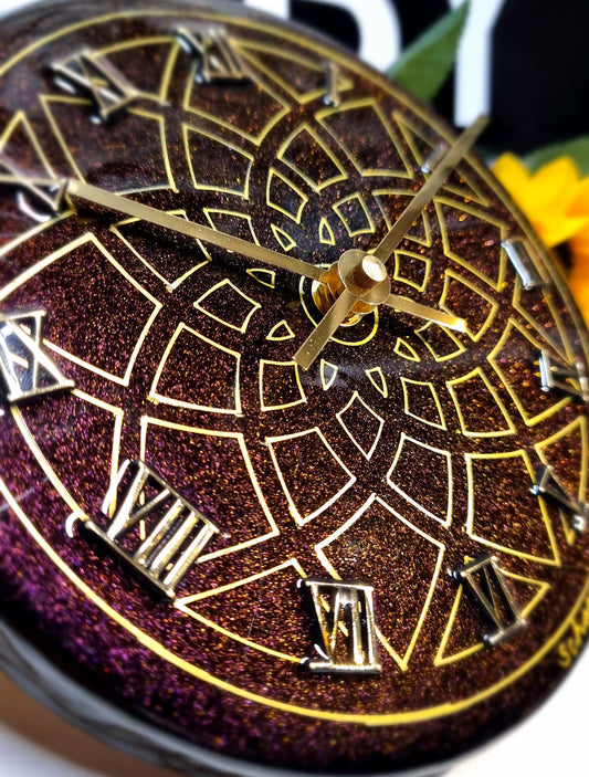 Epoxy Resin Wall Clock Small (ab1581)