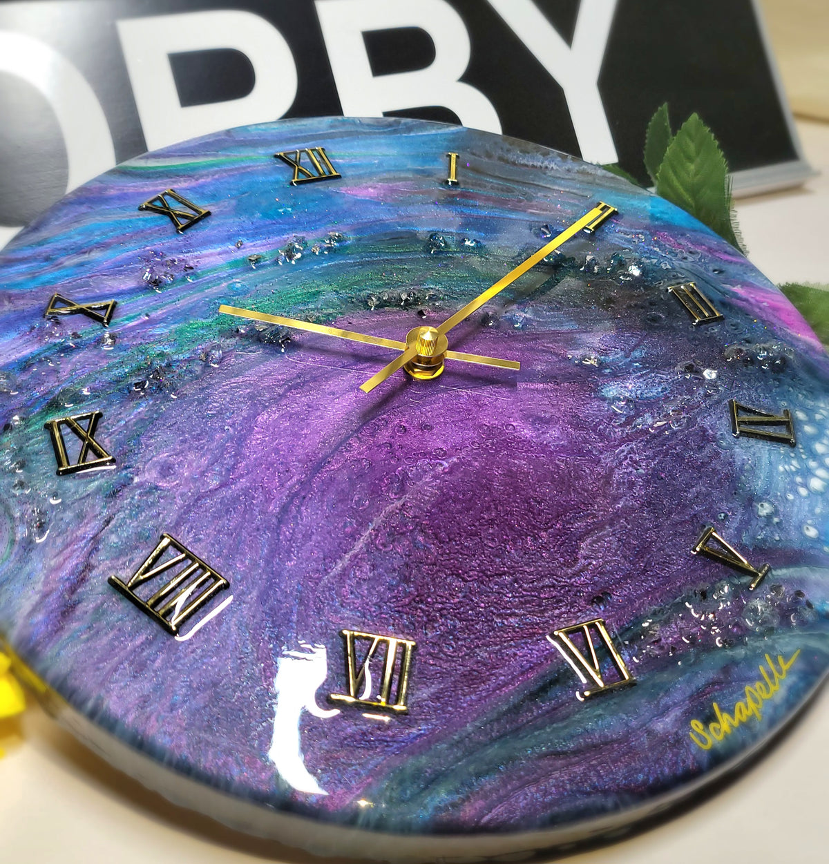 Epoxy Resin Wall Clock Regular (ab1775)