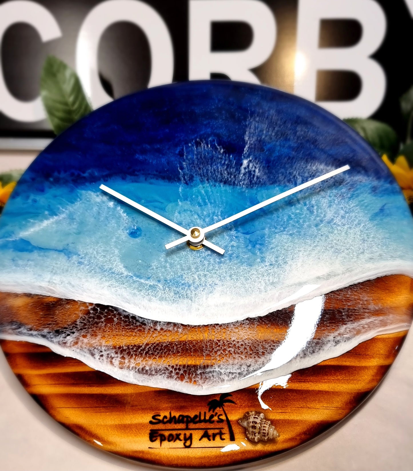 Epoxy Resin Wall Clock Regular (ab1616)