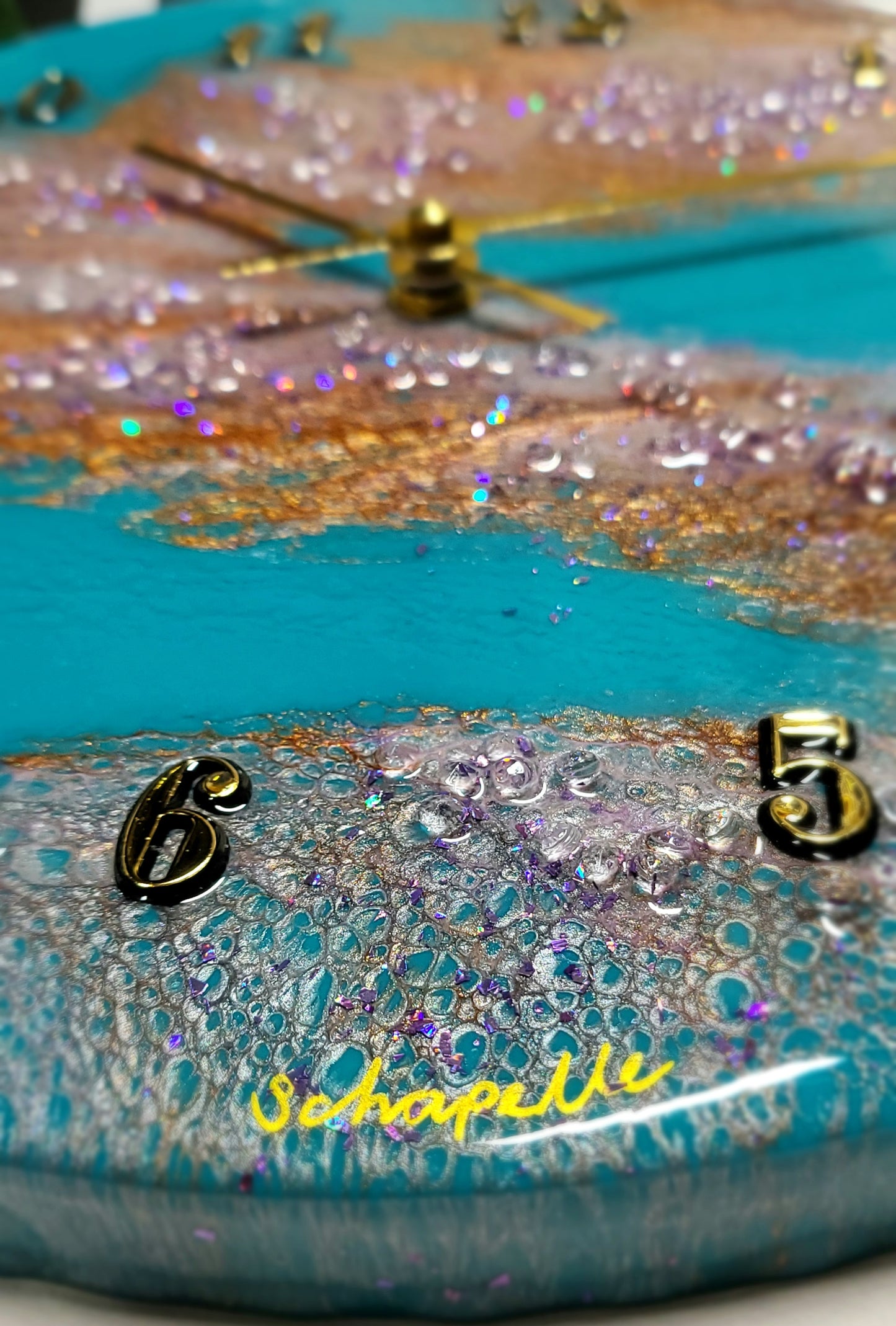 Epoxy Resin Wall Clock Regular (ab1725)
