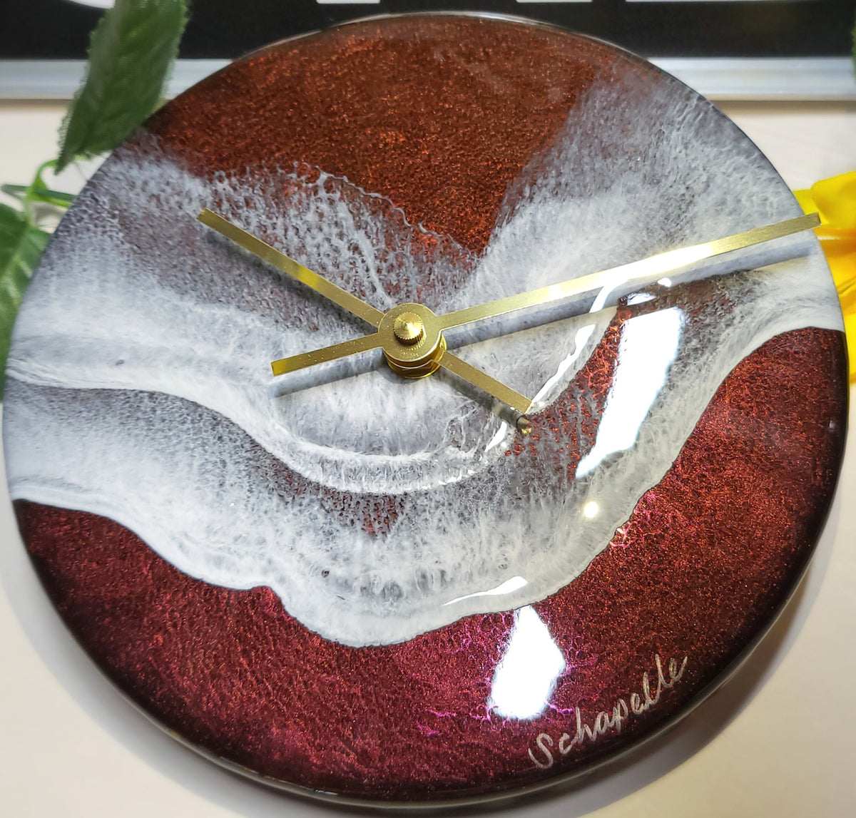 Epoxy Resin Wall Clock Small (ab1779)