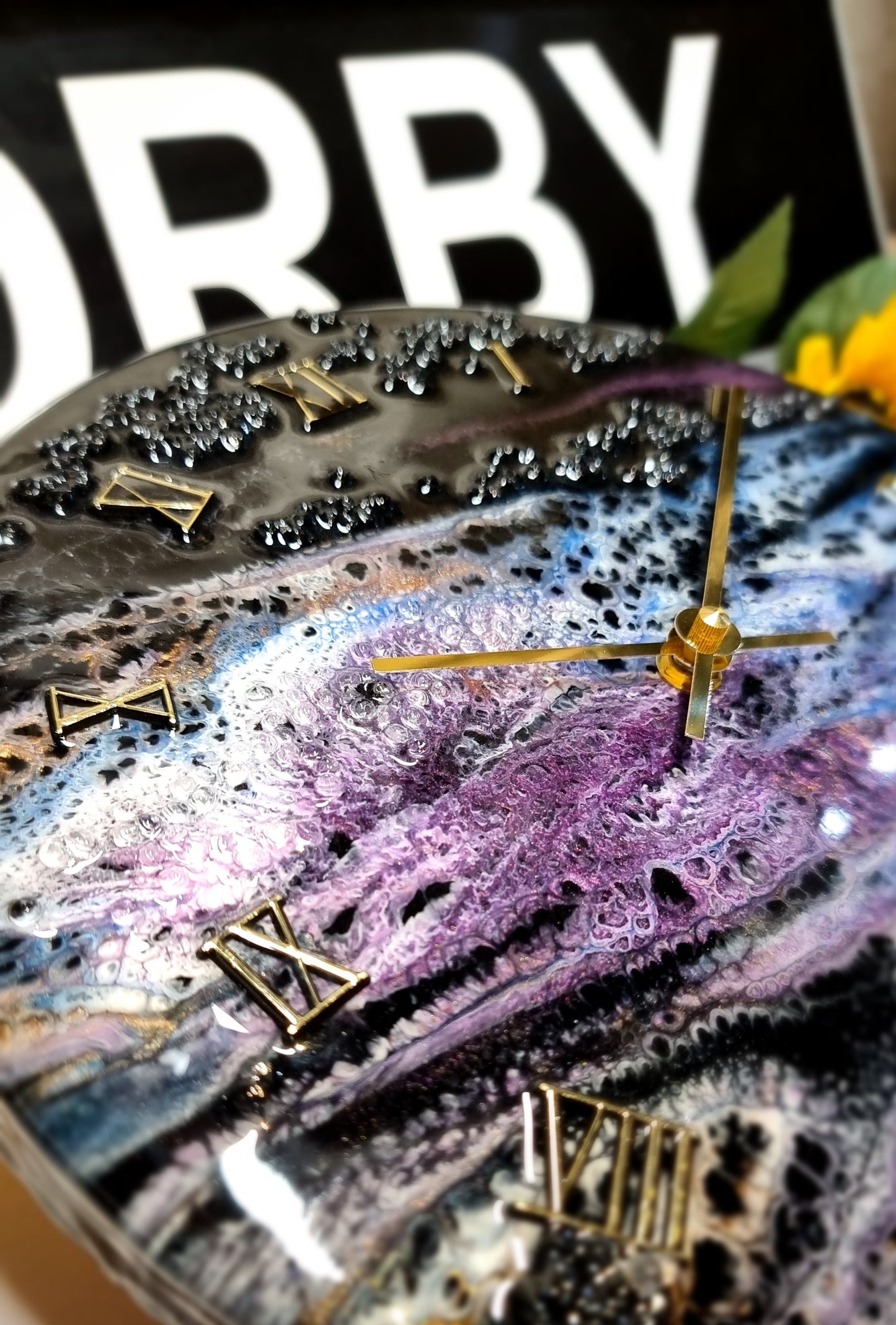 Epoxy Resin Wall Clock Regular (ab1642)