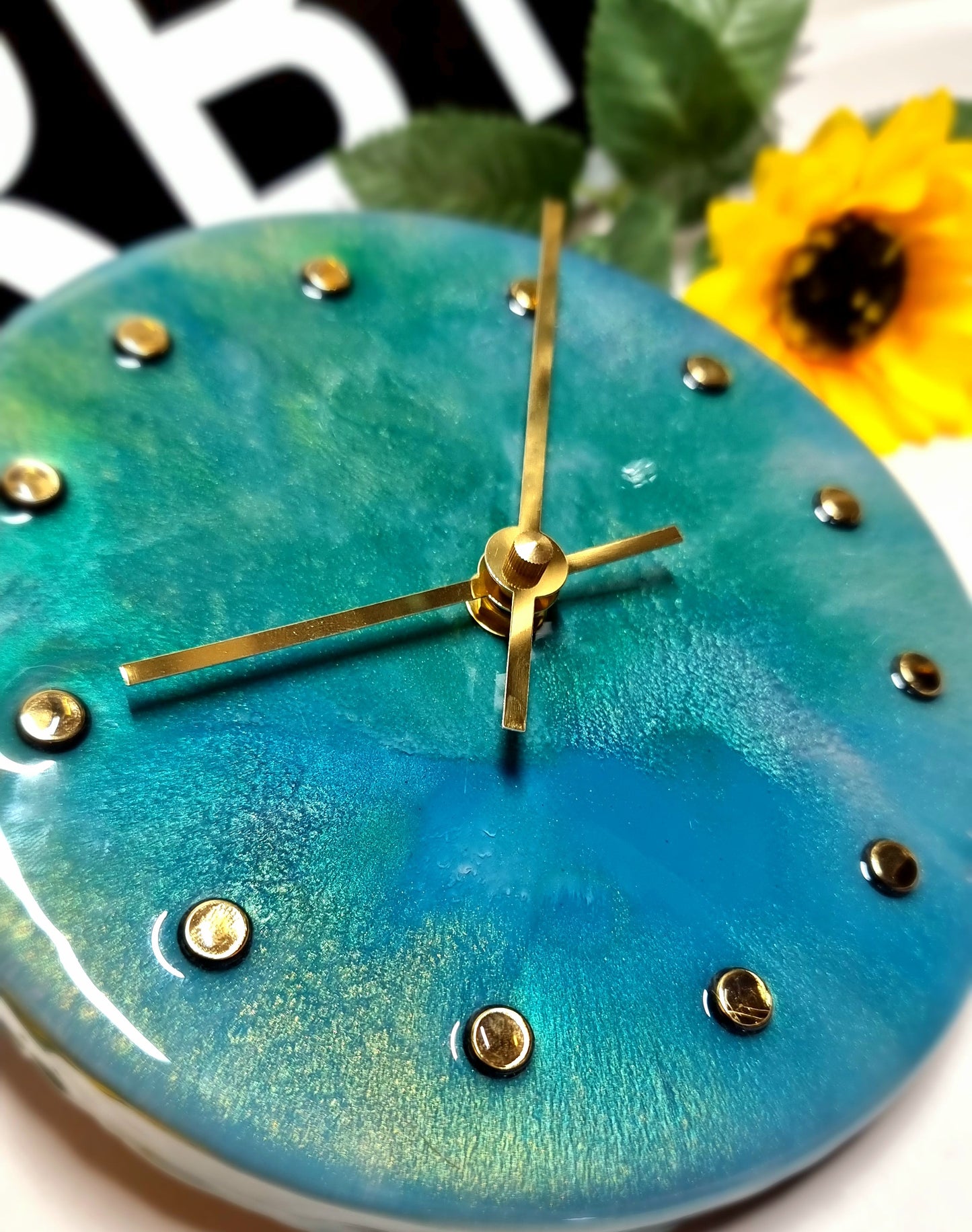 Epoxy Resin Wall Clock Small (ab1514)