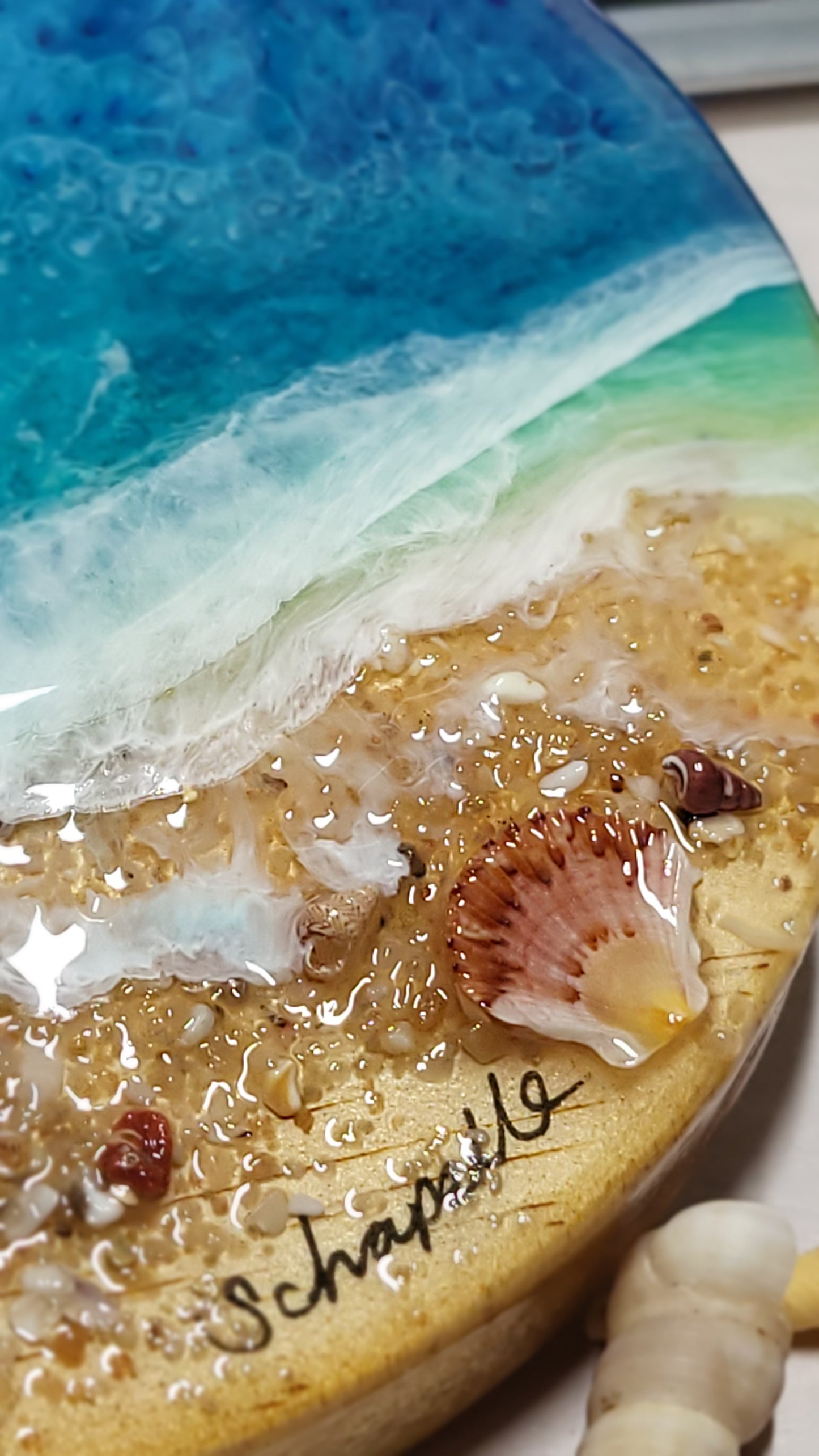 Epoxy Resin Wall Clock Small (ab1766)