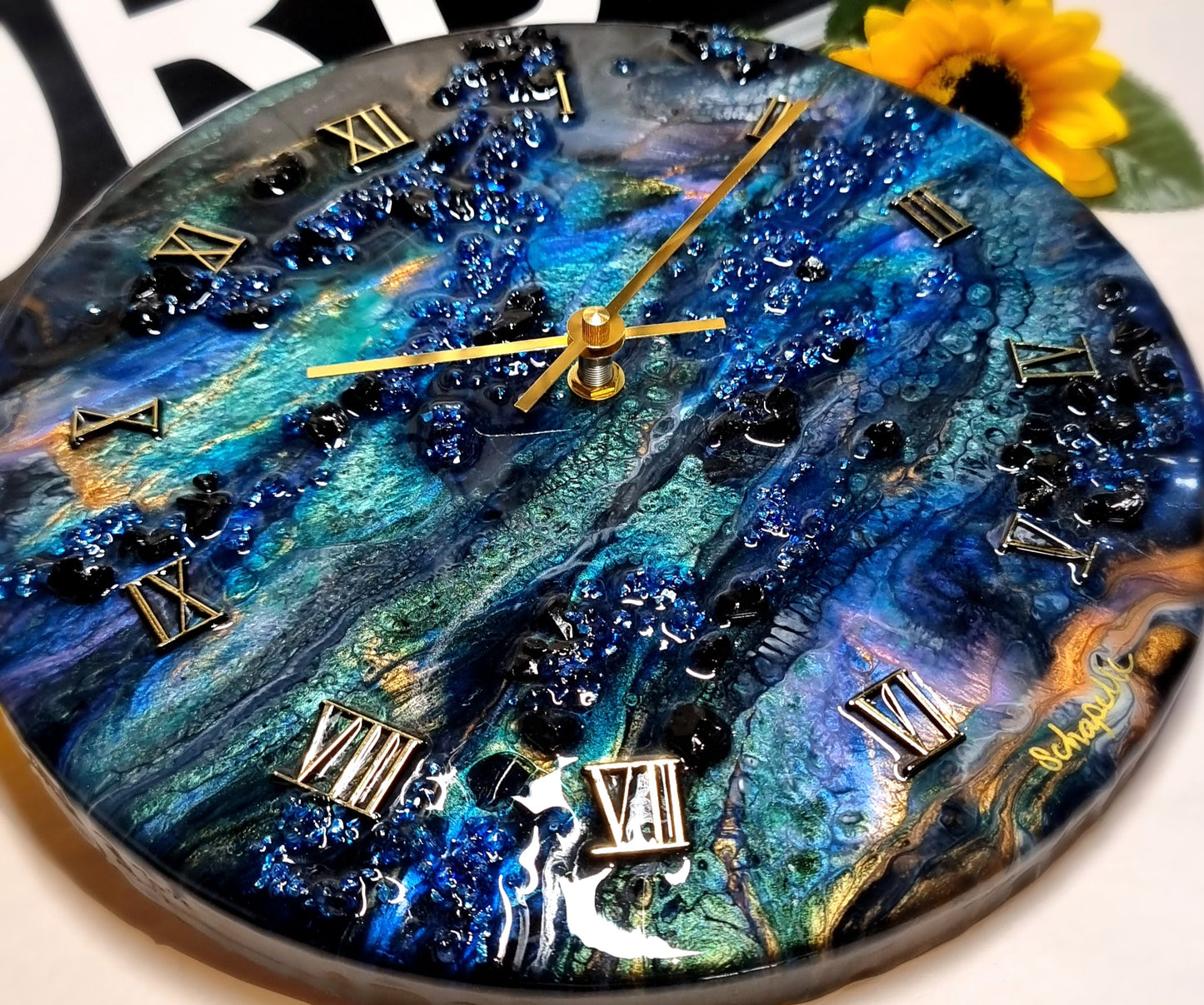 Epoxy Resin Wall Clock Regular (ab1629)