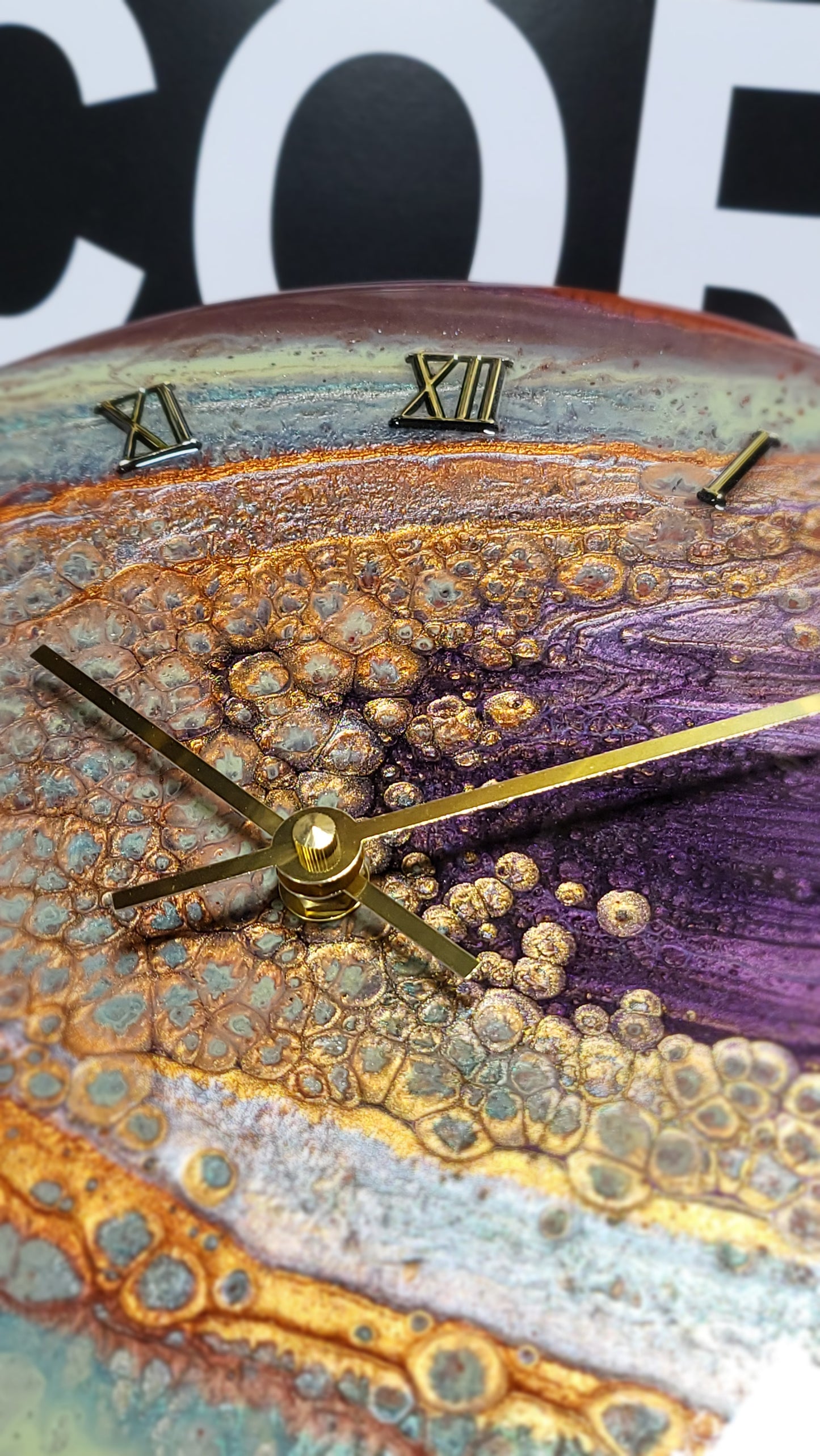 Epoxy Resin Wall Clock Regular (ab1743)
