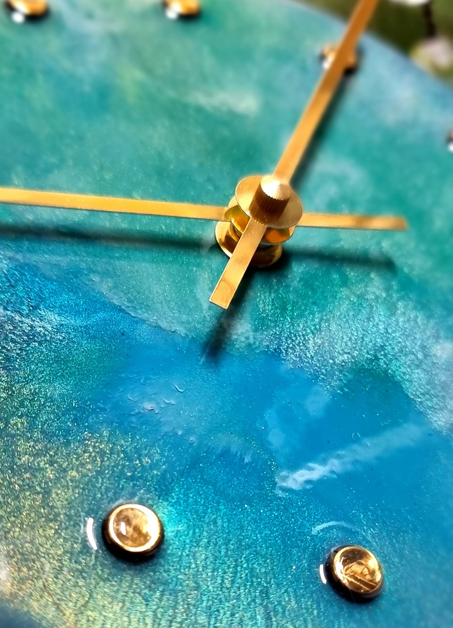 Epoxy Resin Wall Clock Small (ab1514)