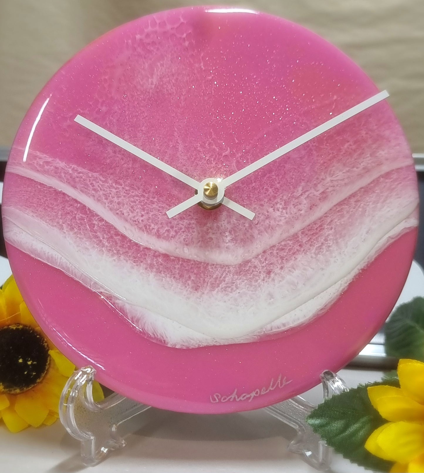 Epoxy Resin Wall Clock Small (ab1691)
