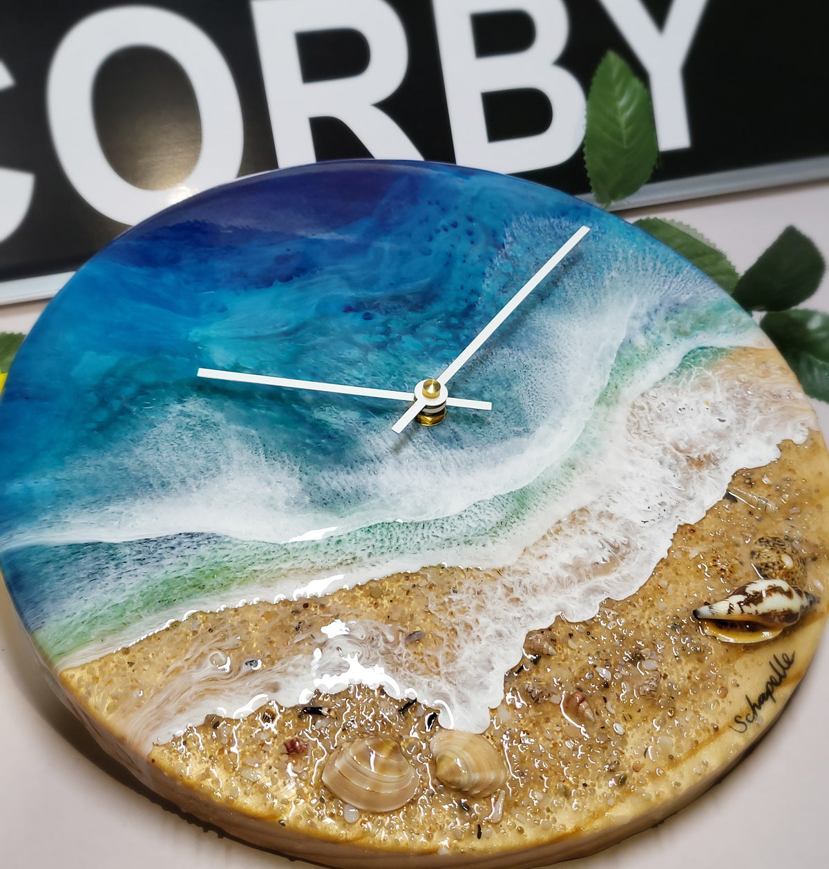 Epoxy Resin Wall Clock Regular (ab1784)